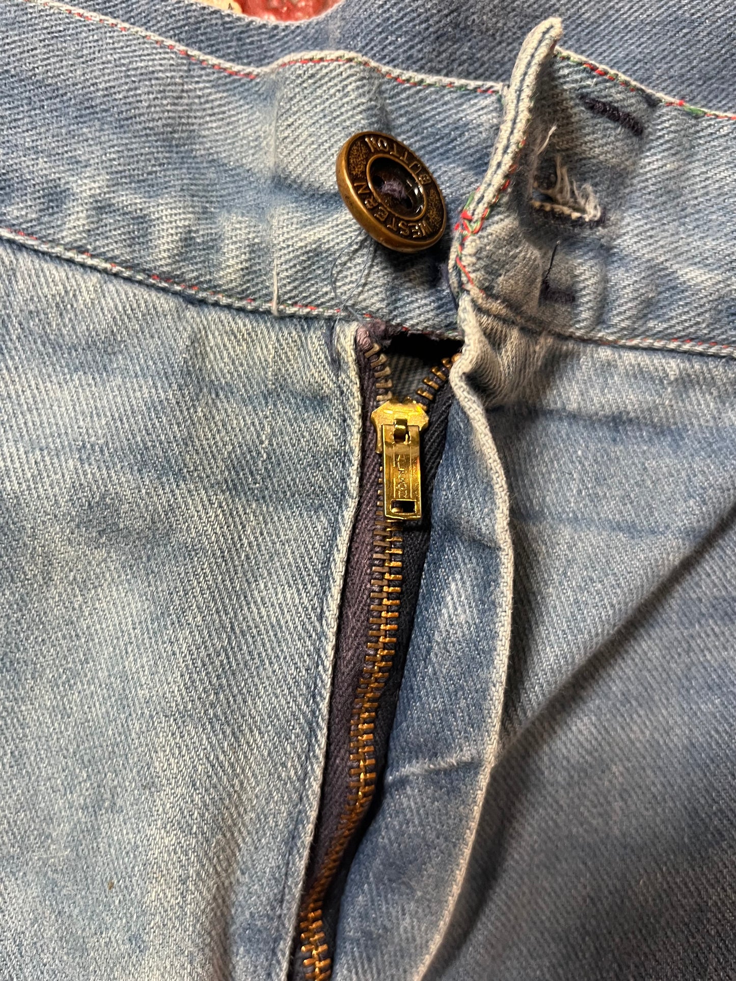 60s/70s Dangle Zip Pocket Jeans
