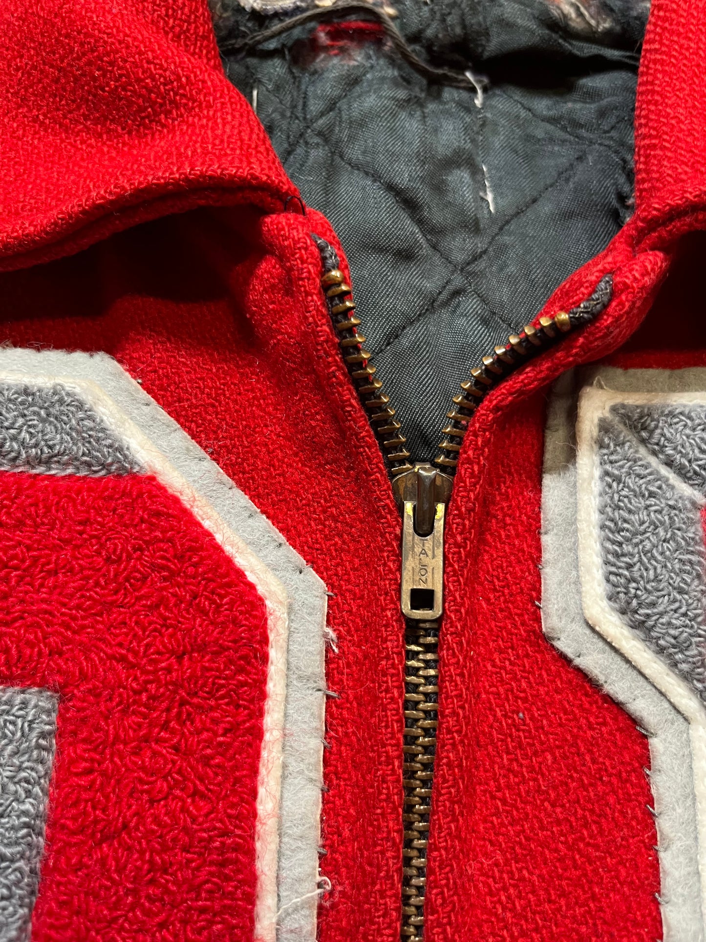1984 Deerfield Zip Up Letterman Jacket