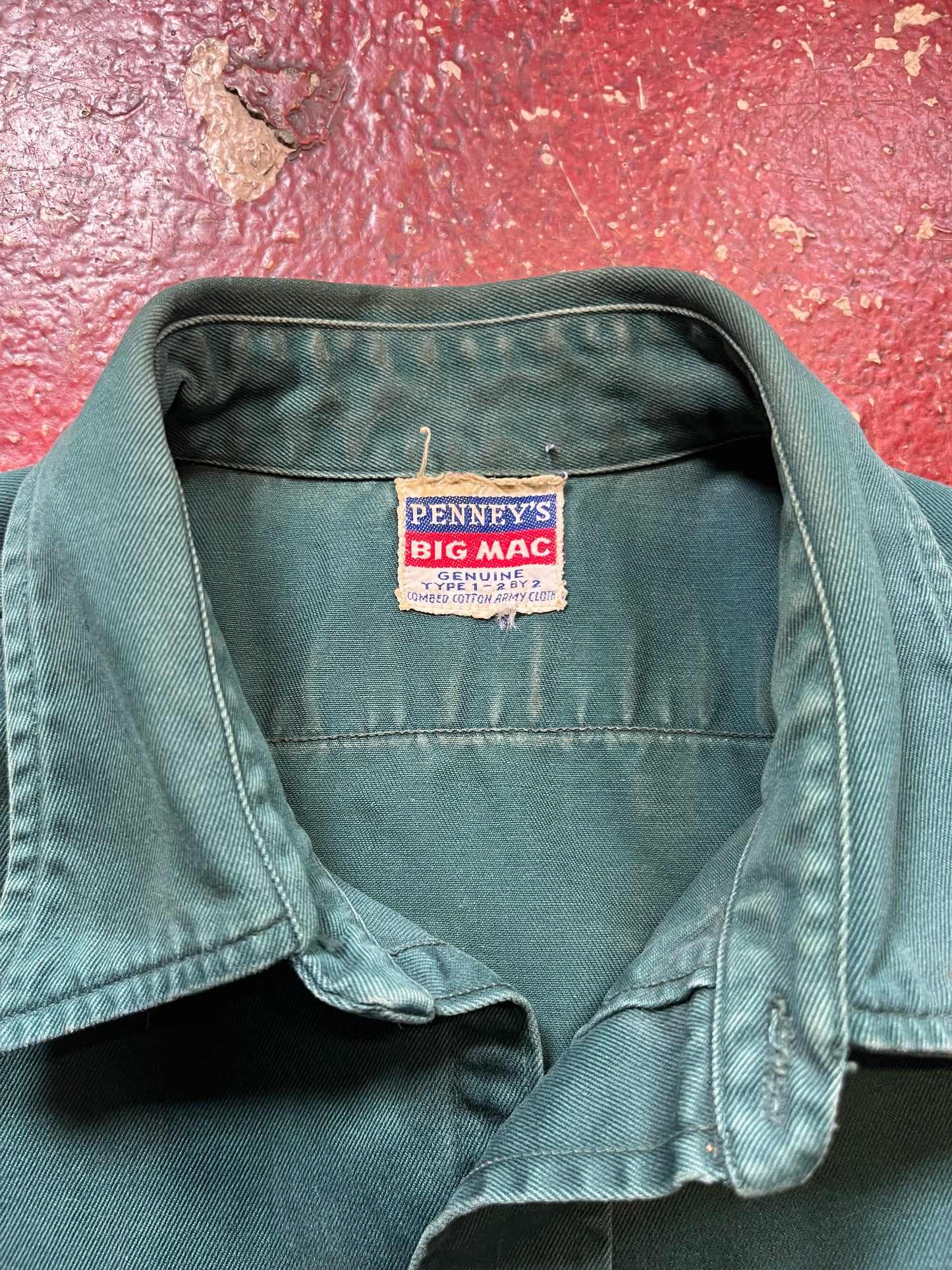 50s Penneys Big Mac Short Sleeve Work Shirt