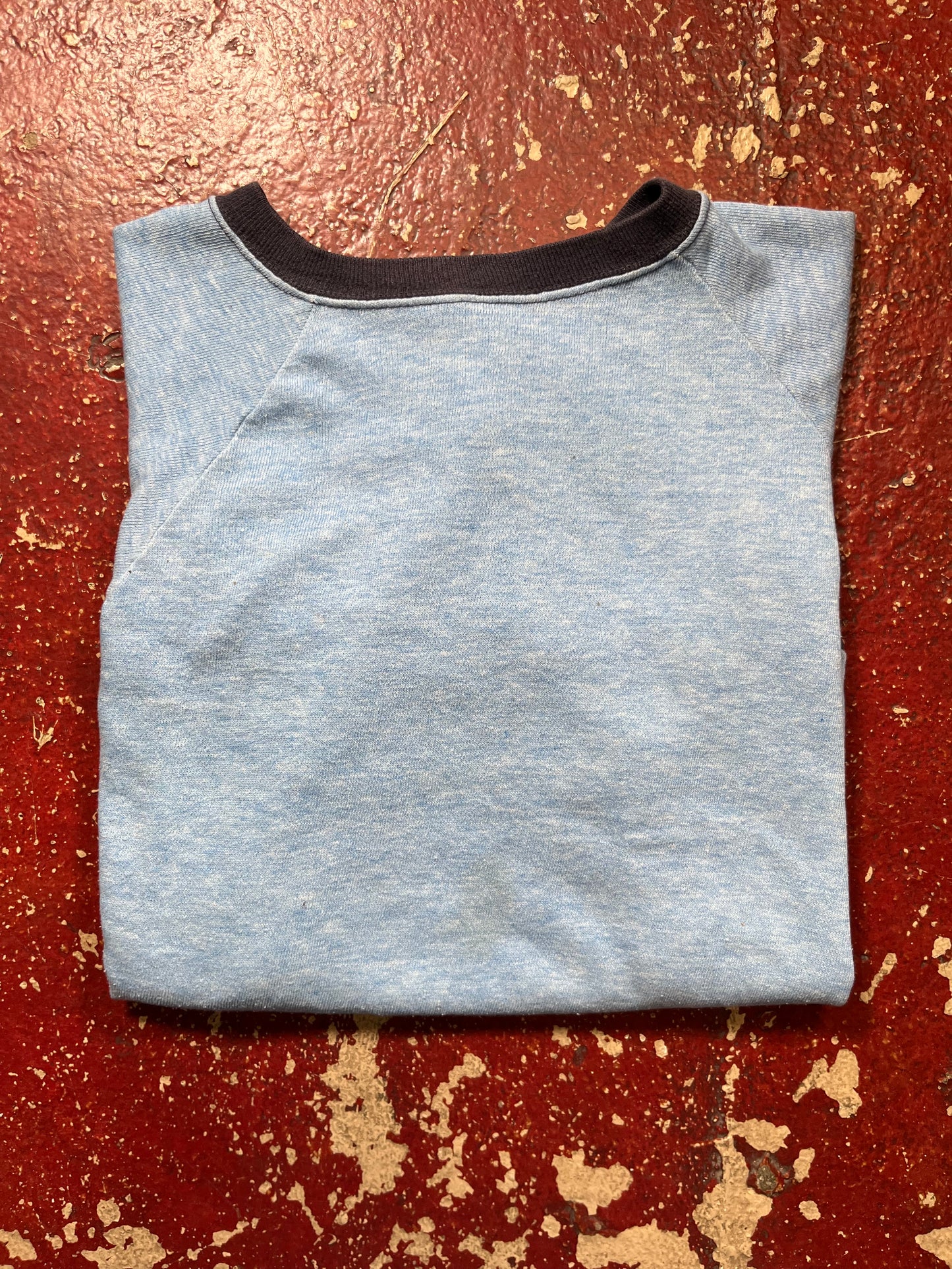 70s Blue Short Sleeve Crewneck