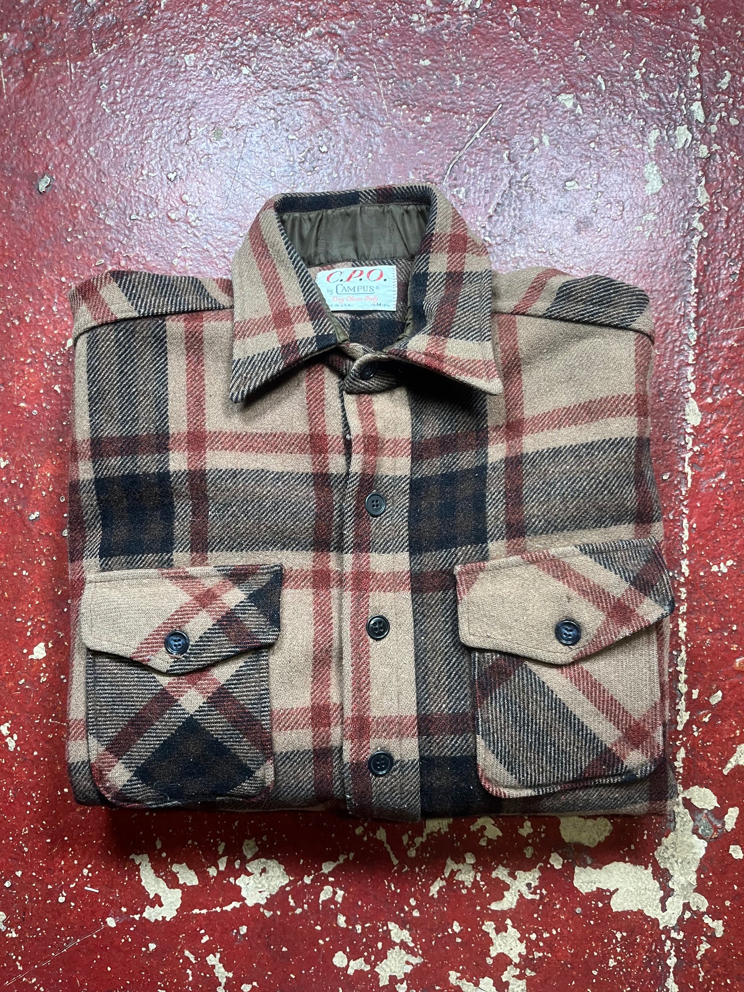 70s CPO Campus Wool Flannel