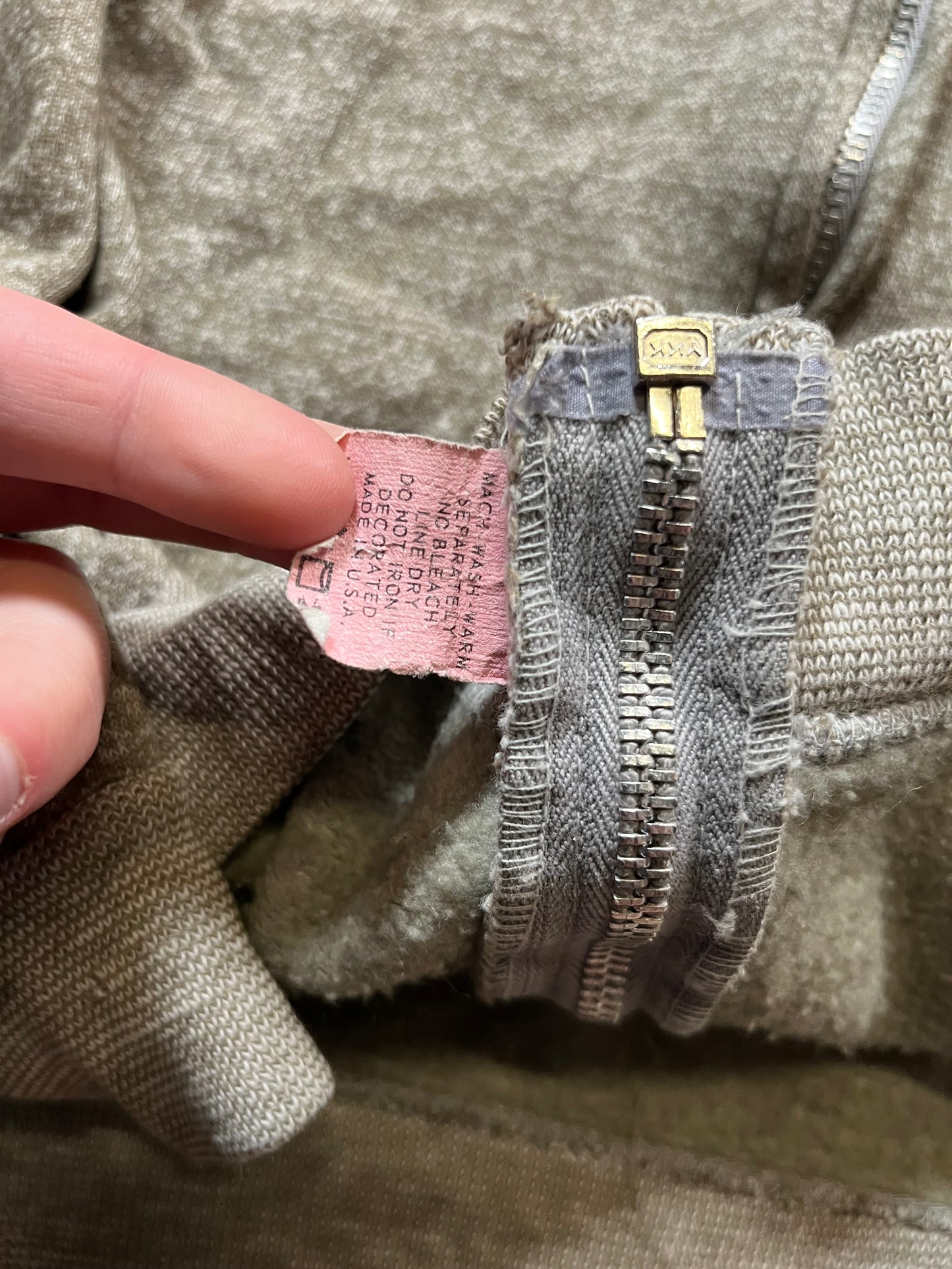 70s/80s Brown Zip Up Hoodie