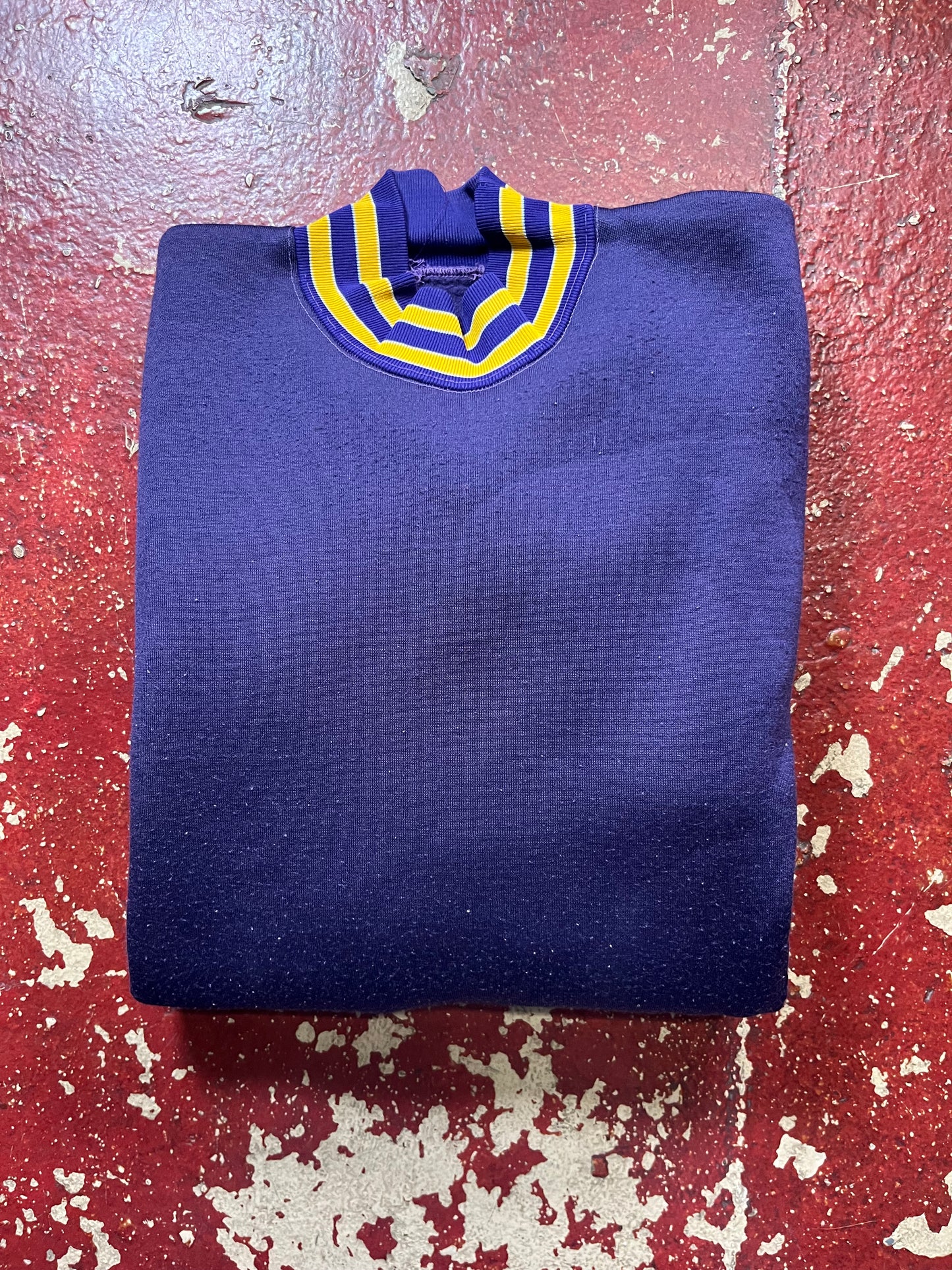 60s/70s Purple & Yellow Crewneck