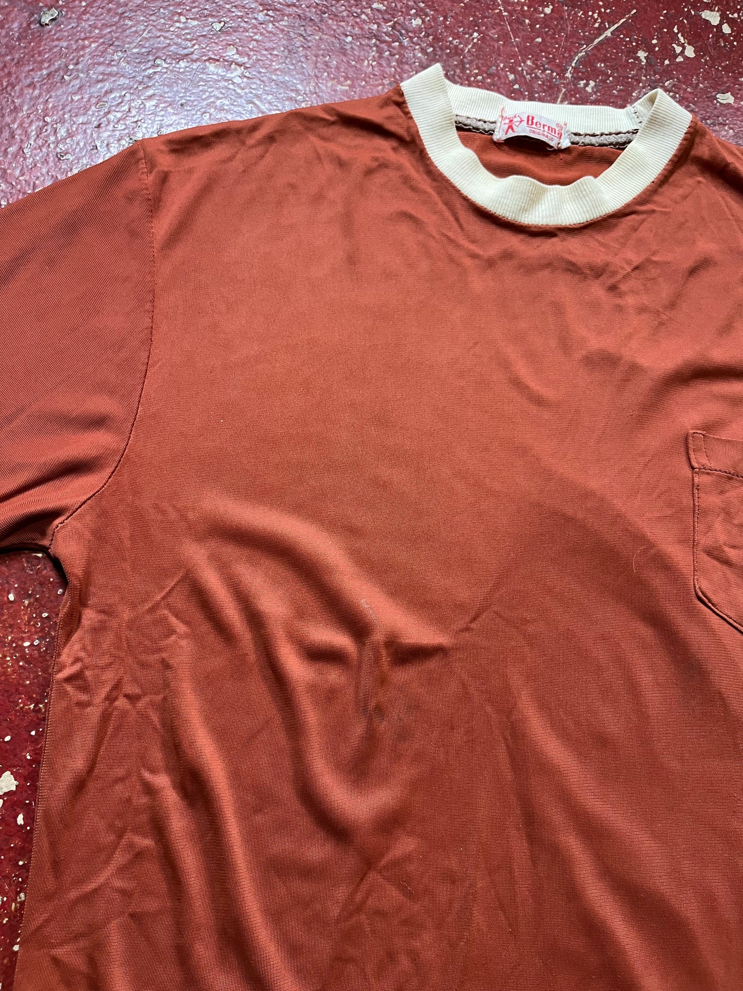 50s/60s Berma Bud Nylon Ringer Tee
