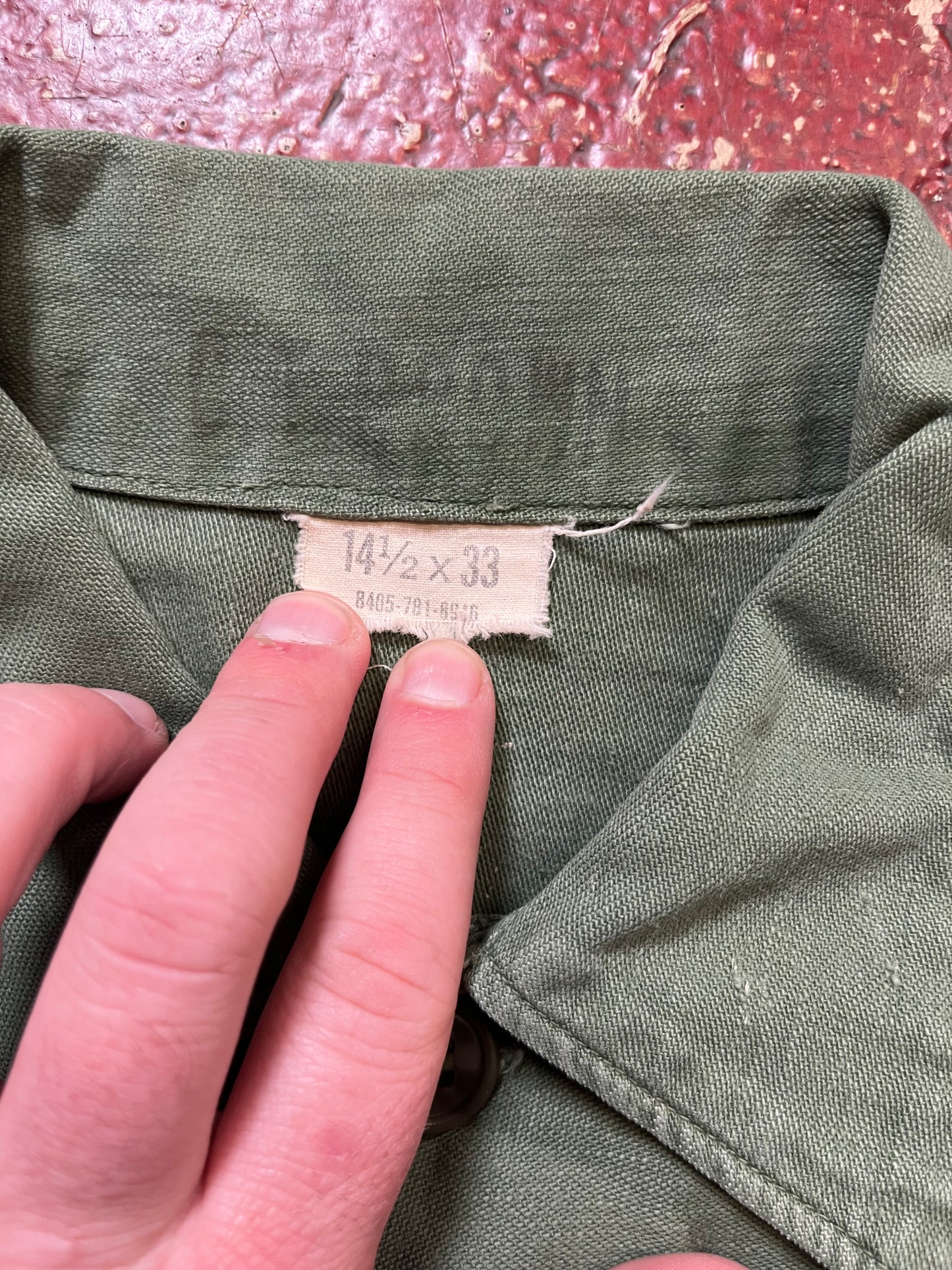 50s OG 107 USMC Fatigue Long Sleeve Shirt