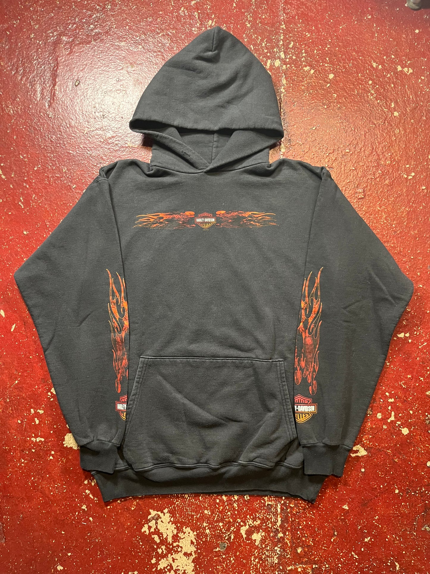 2004 Harley Davidson Hollingsworth Flames Hoodie