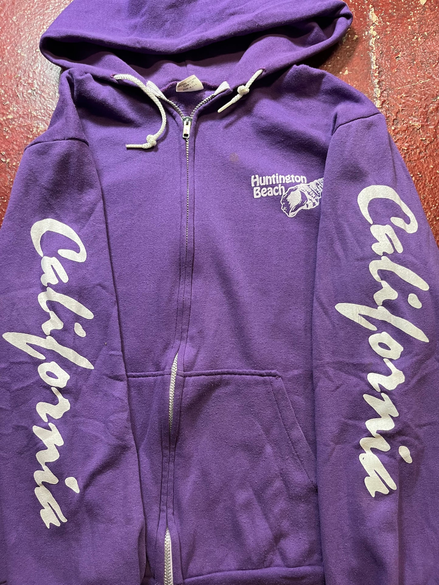 70s/80s Huntington Beach Zip Up Hoodie
