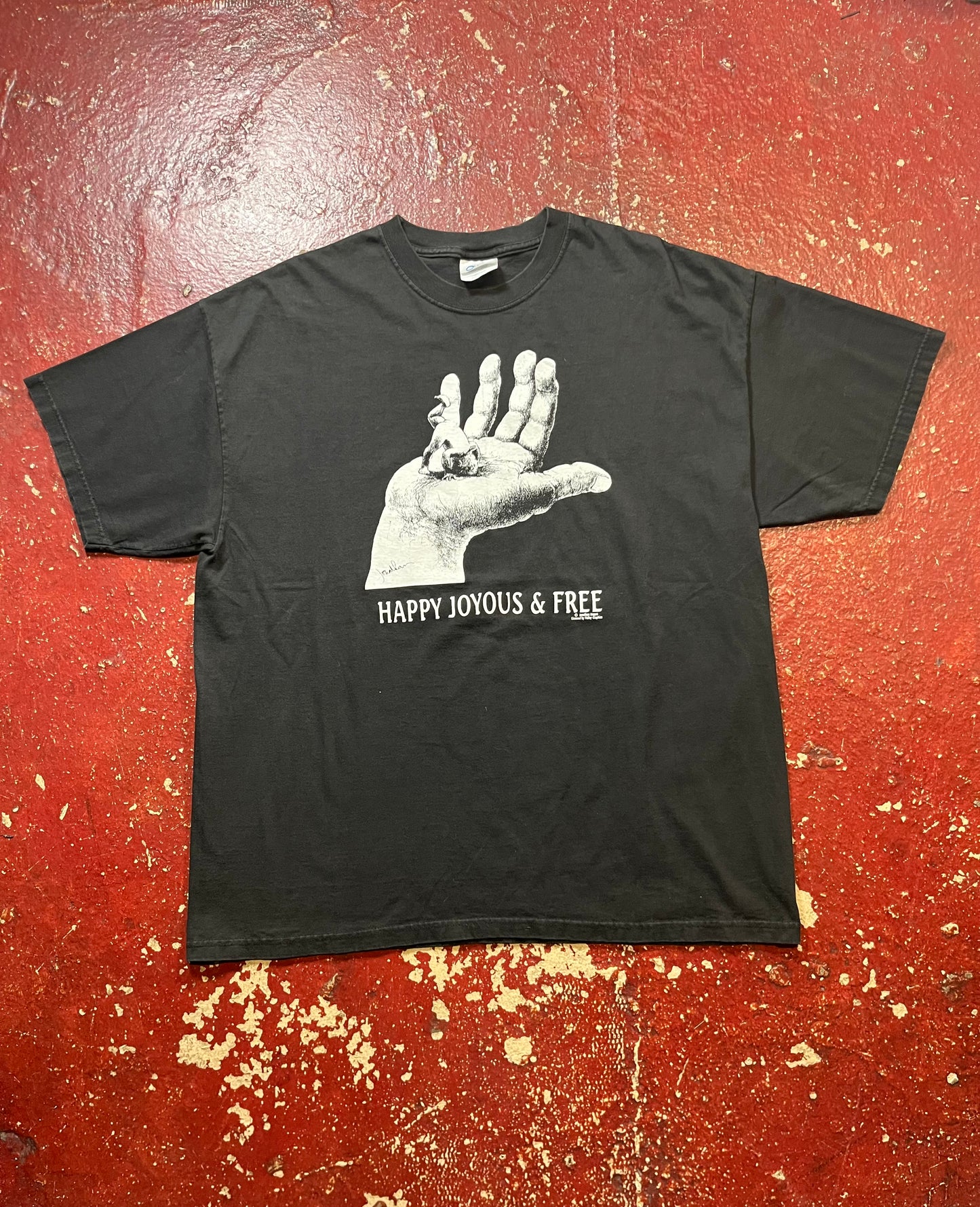 00s Jonathan Rogers “Happy Joyous & Free” Tee