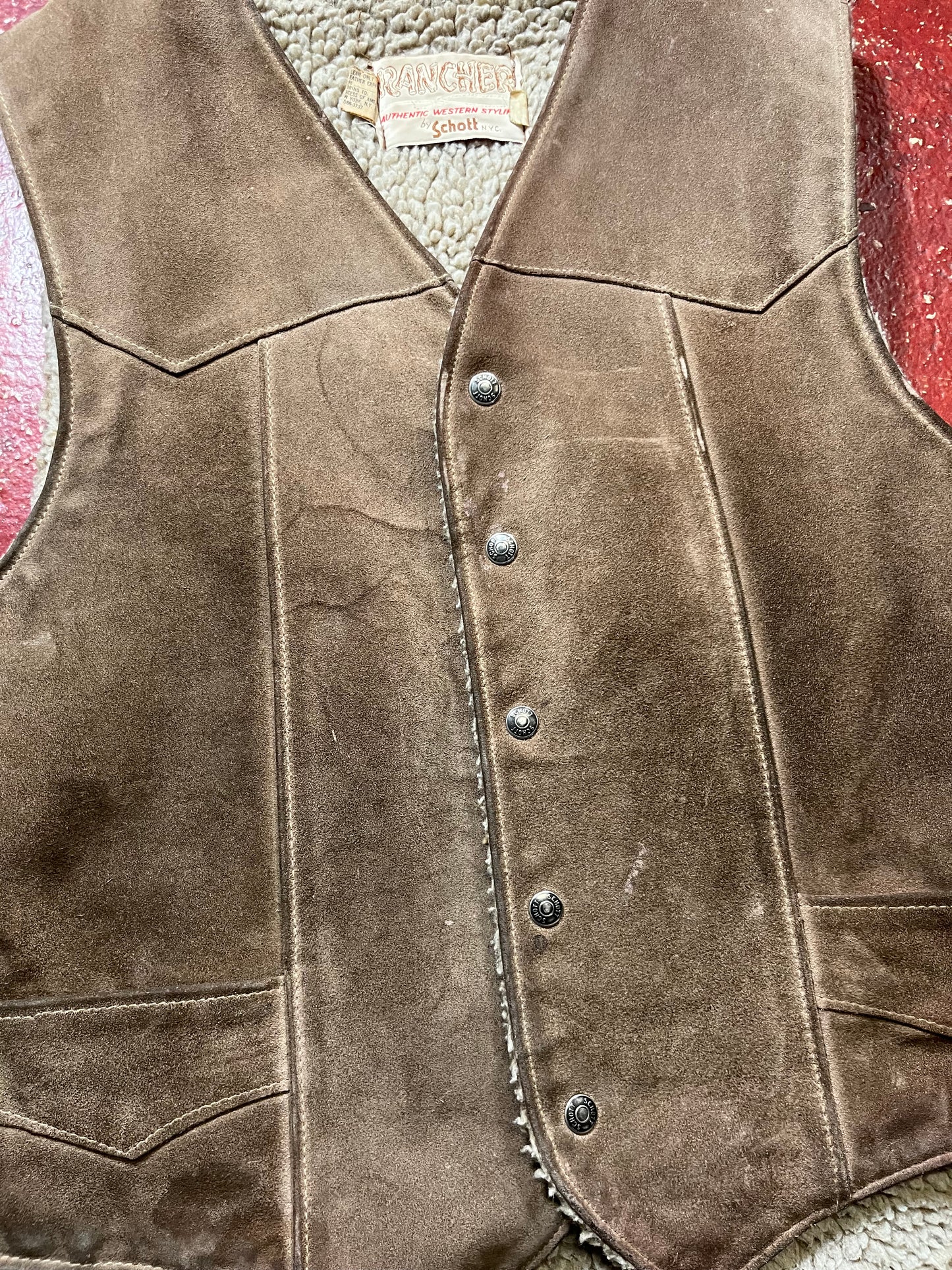 60s Schott Rancher Suede Vest
