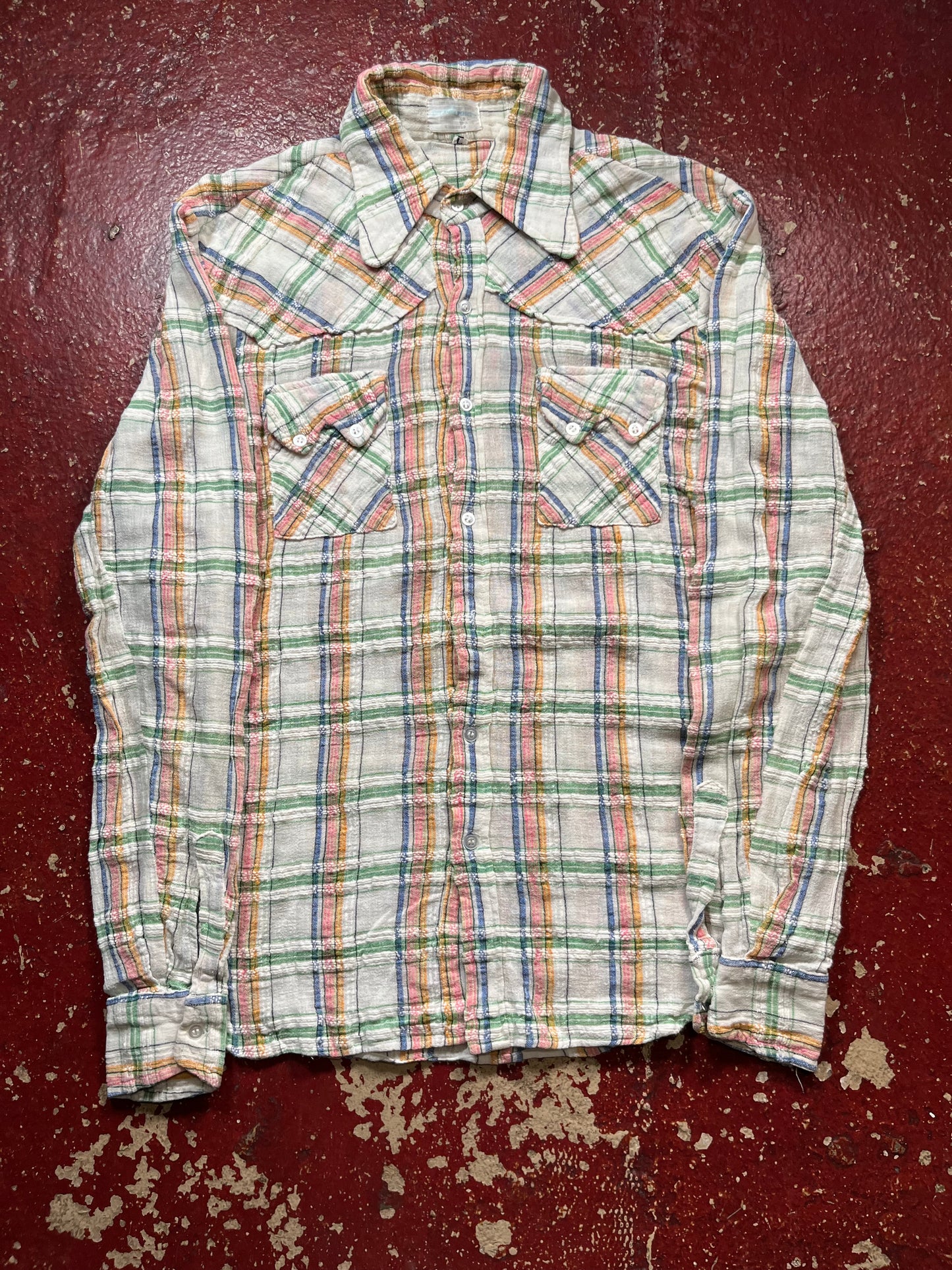60s/70s Devimport Sawtooth Button Up