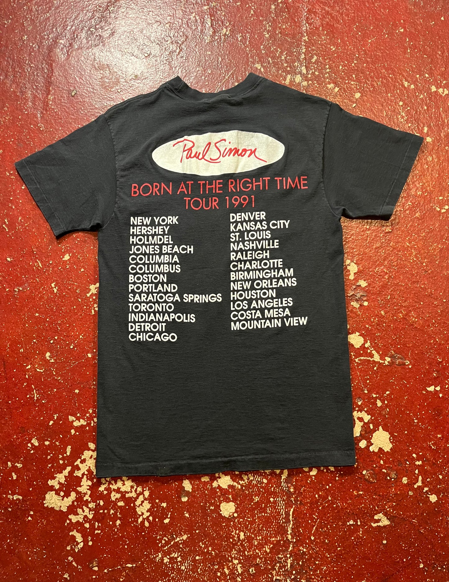 1991 Paul Simon “Born At The Right Time” Tee