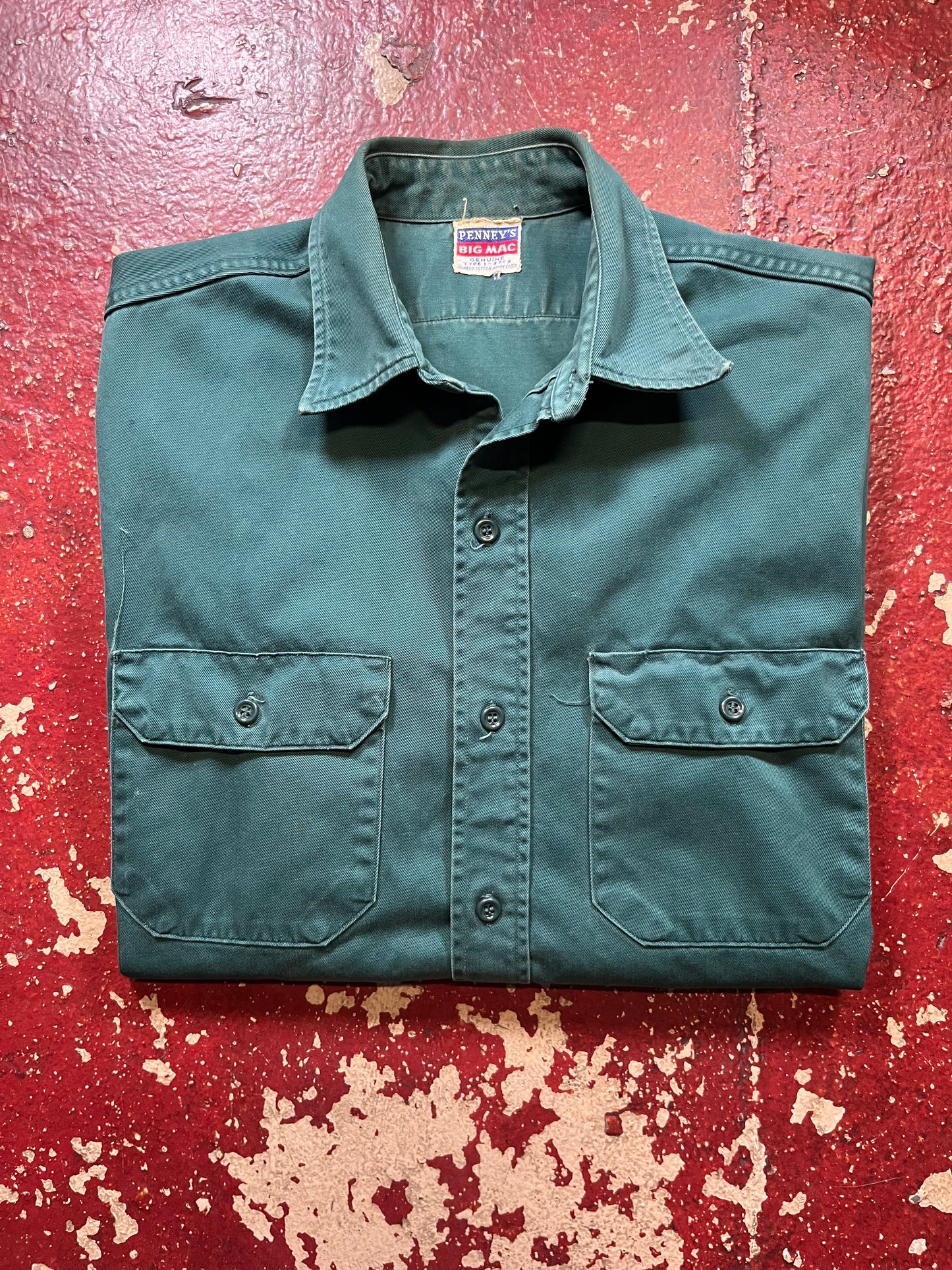 50s Penneys Big Mac Short Sleeve Work Shirt
