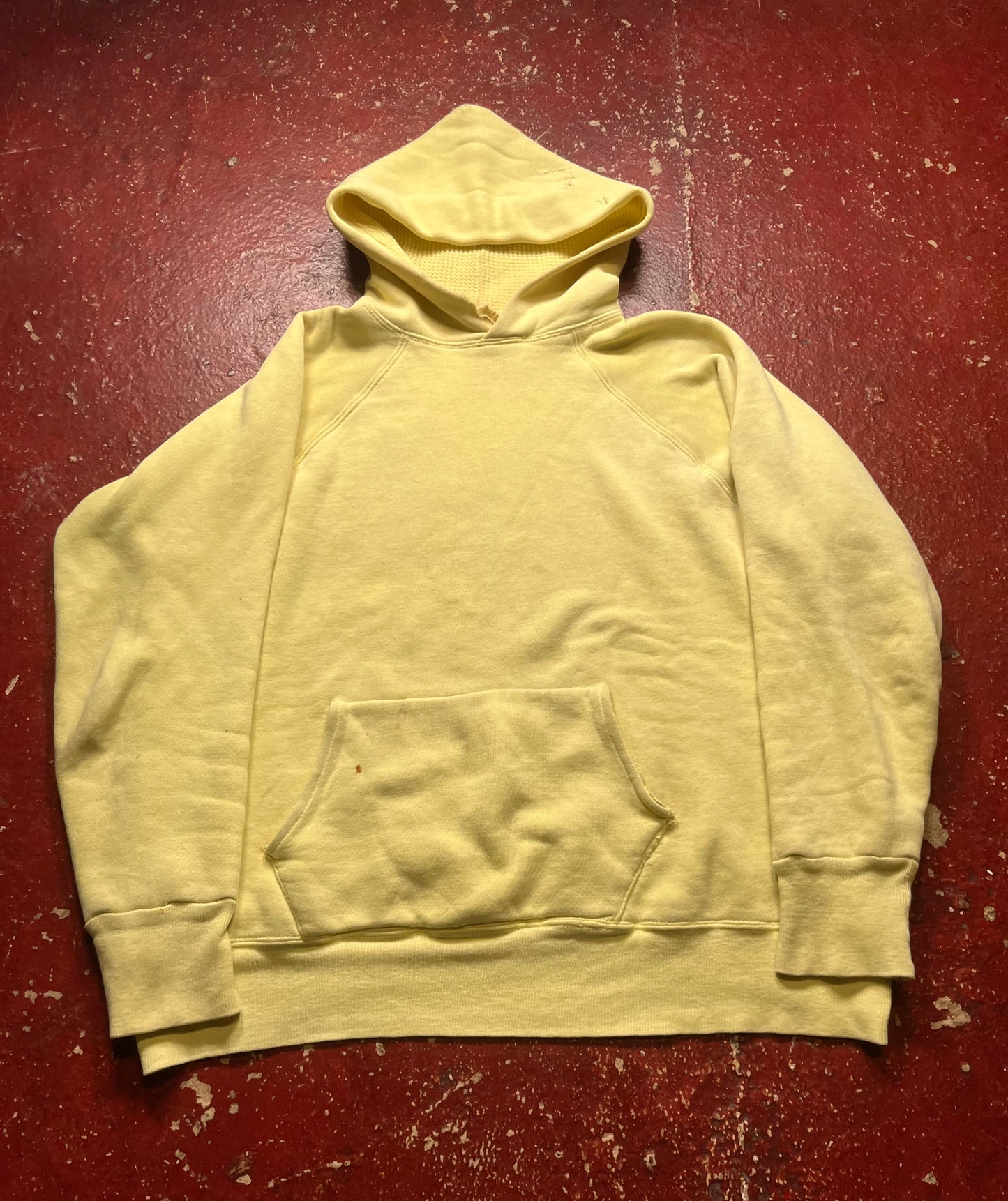 50s Yellow Waffle Hoodie