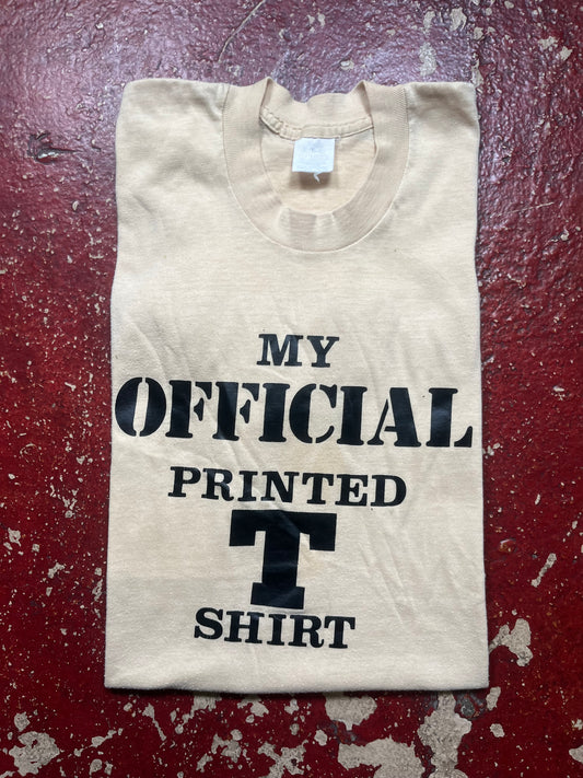 70s/80s Official Printed T Shirt Tee