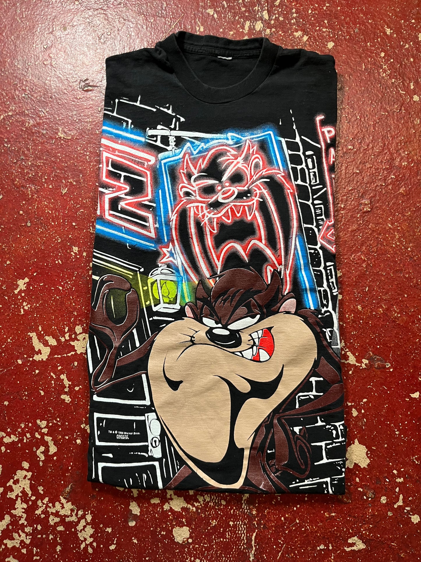 1995 Taz Neon Lights AOP Tee