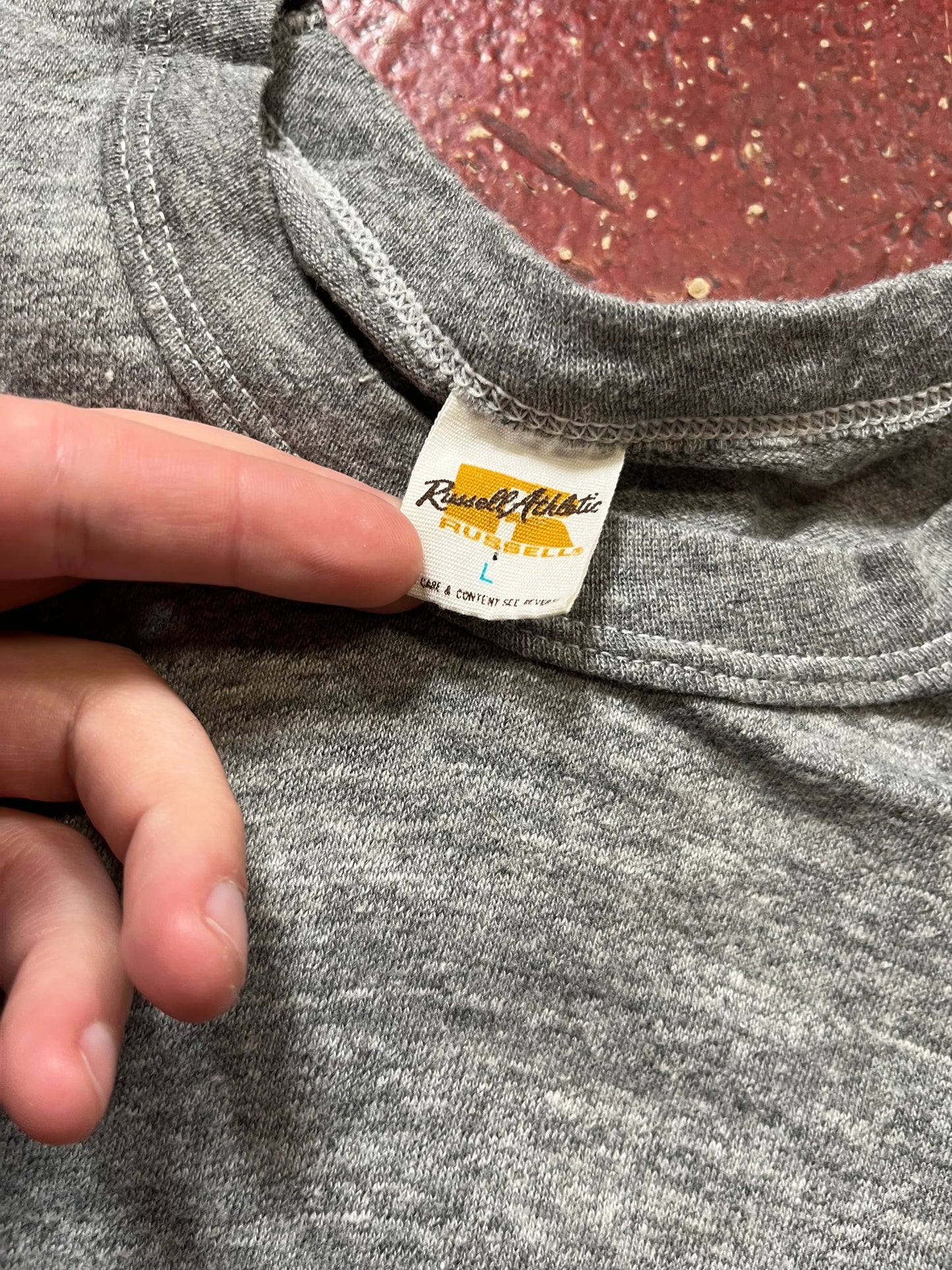 70s Russell Grey Cropped Tee