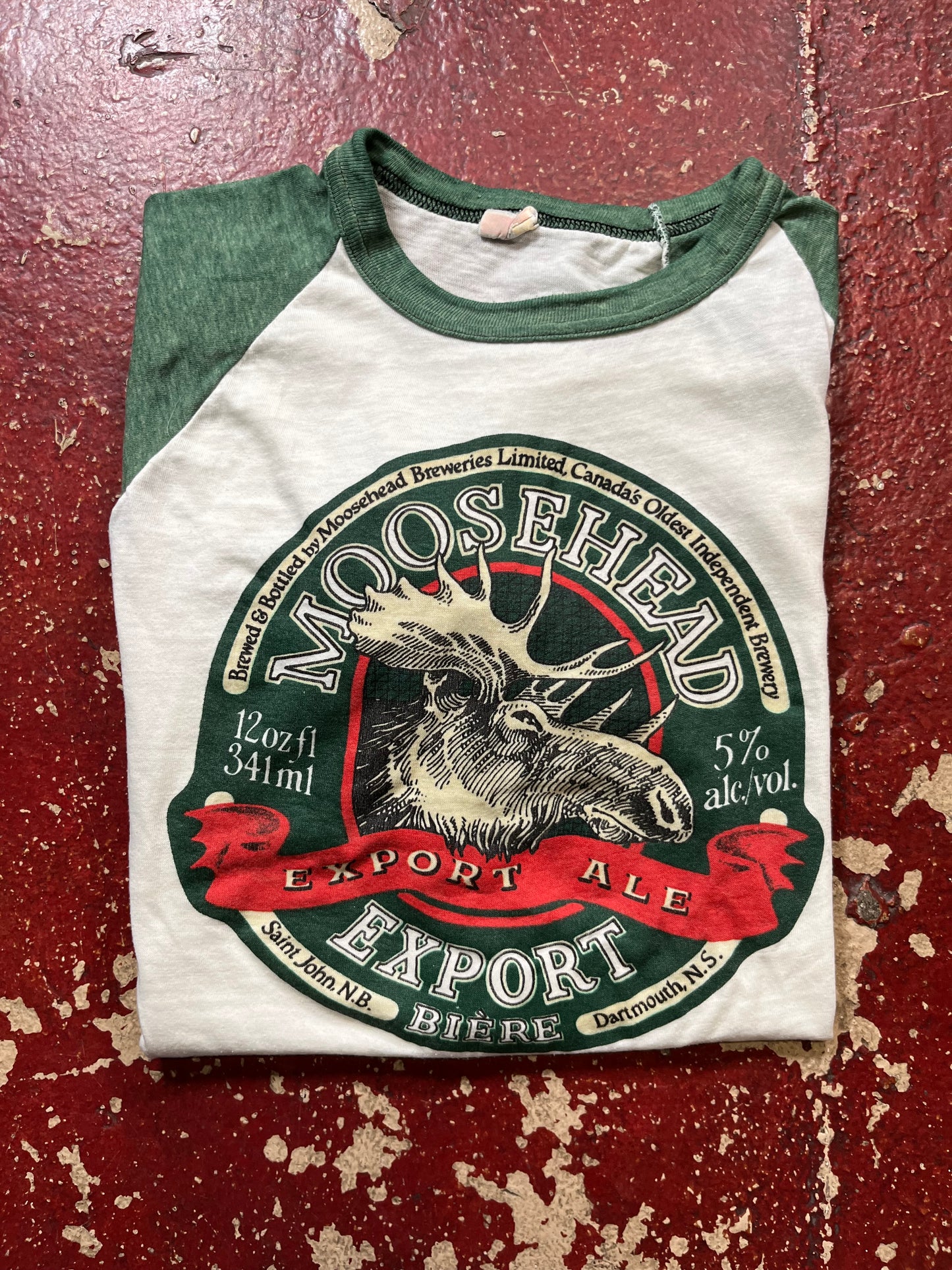 70s/80s Moosehead Ale Quarter Sleeve Shirt