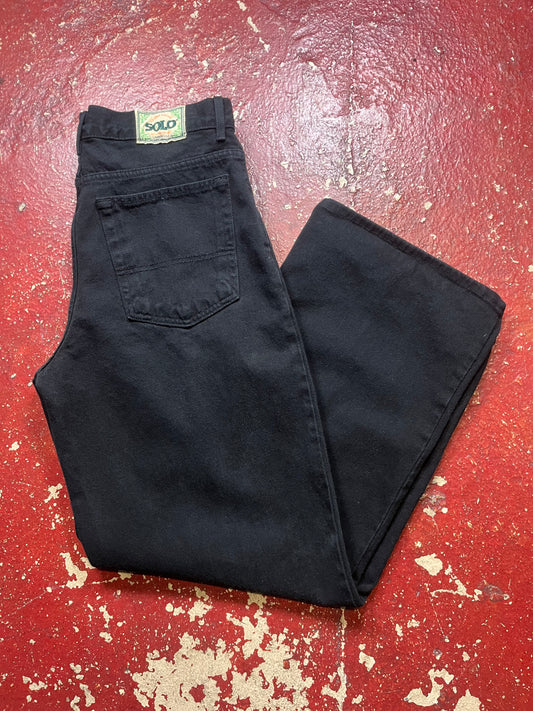 90s Solo Black Jeans