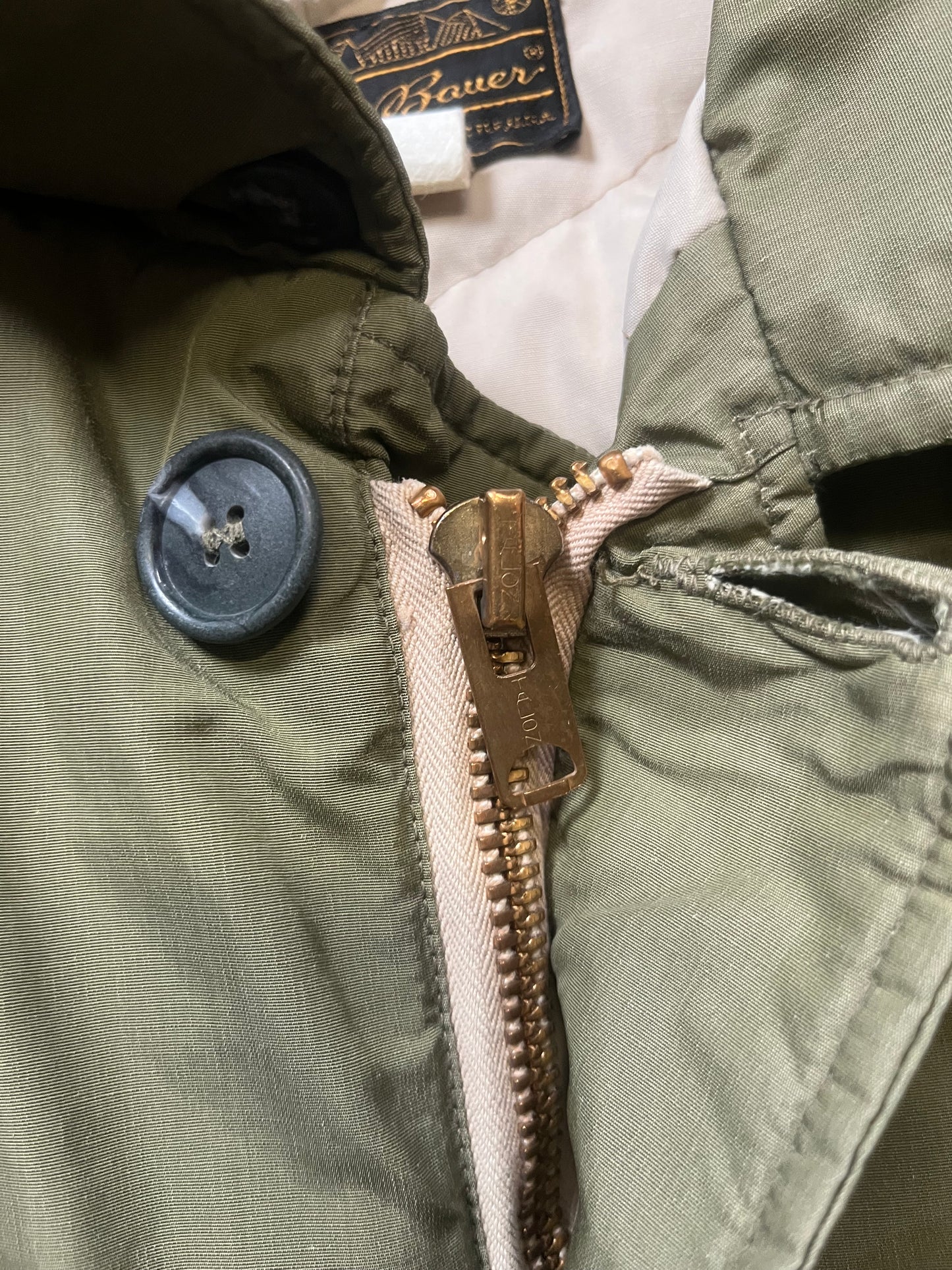 60s Eddie Bauer Green Down Jacket