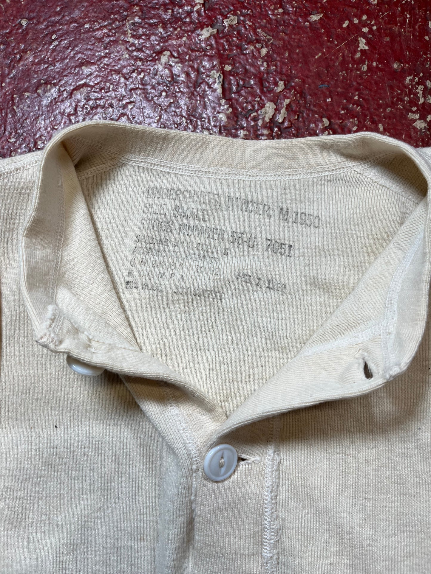50s Henley Long Sleeve Shirt