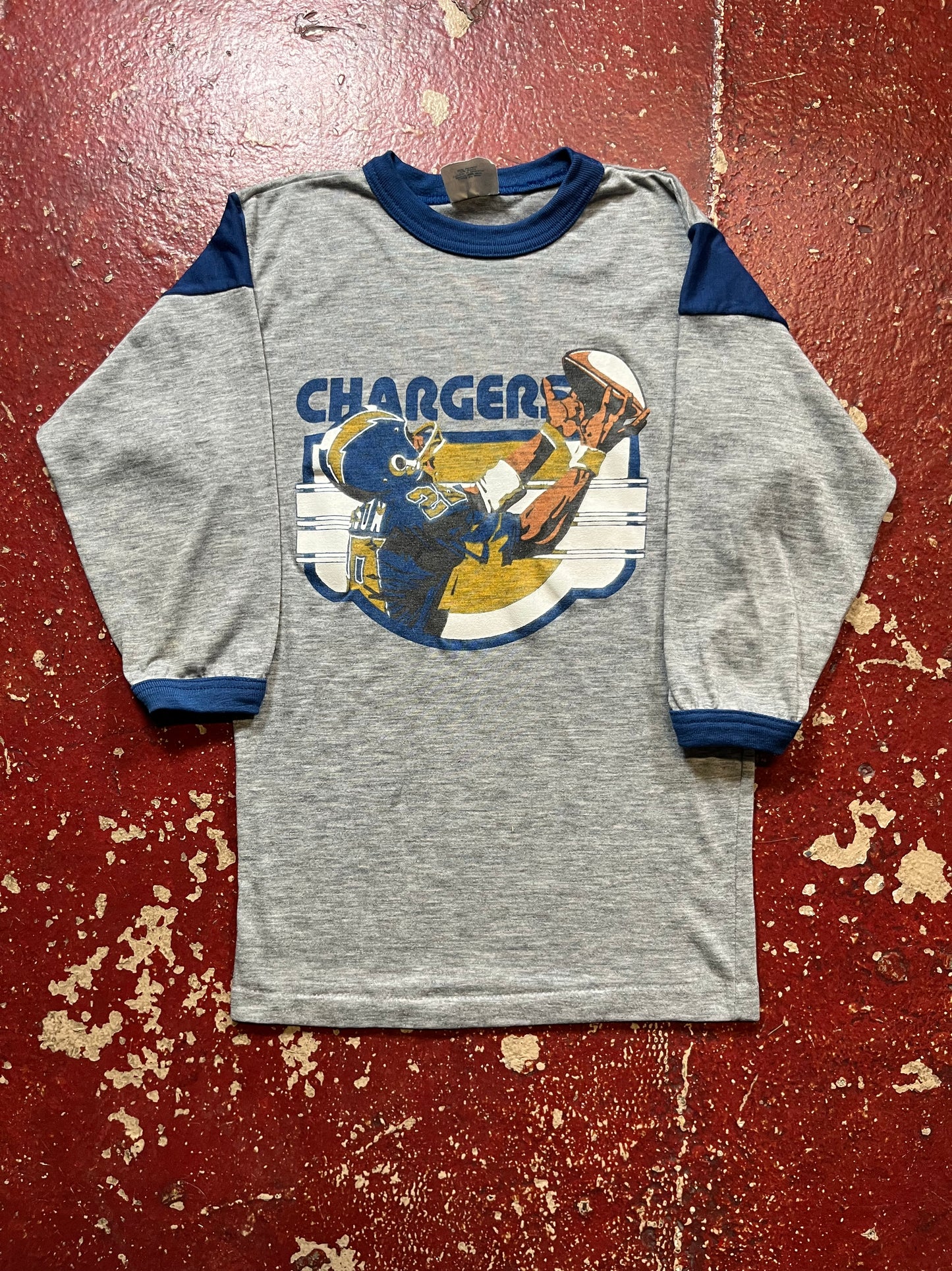80s Chargers Quarter Sleeve Shirt