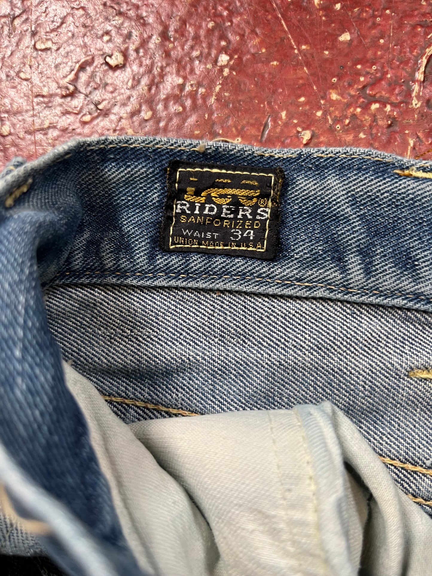 60s Lee Riders Half Selvedge Jeans