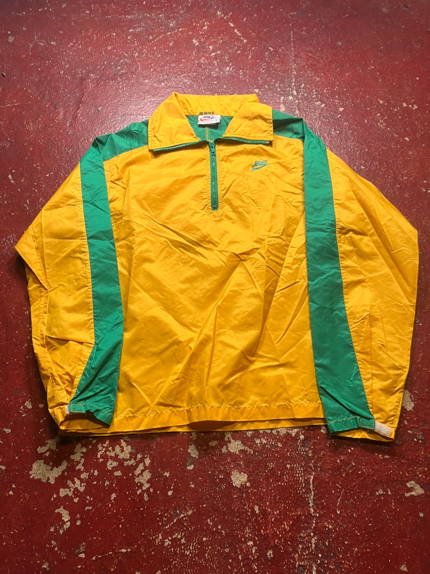 70s/80s Nike Yellow & Green Windbreaker