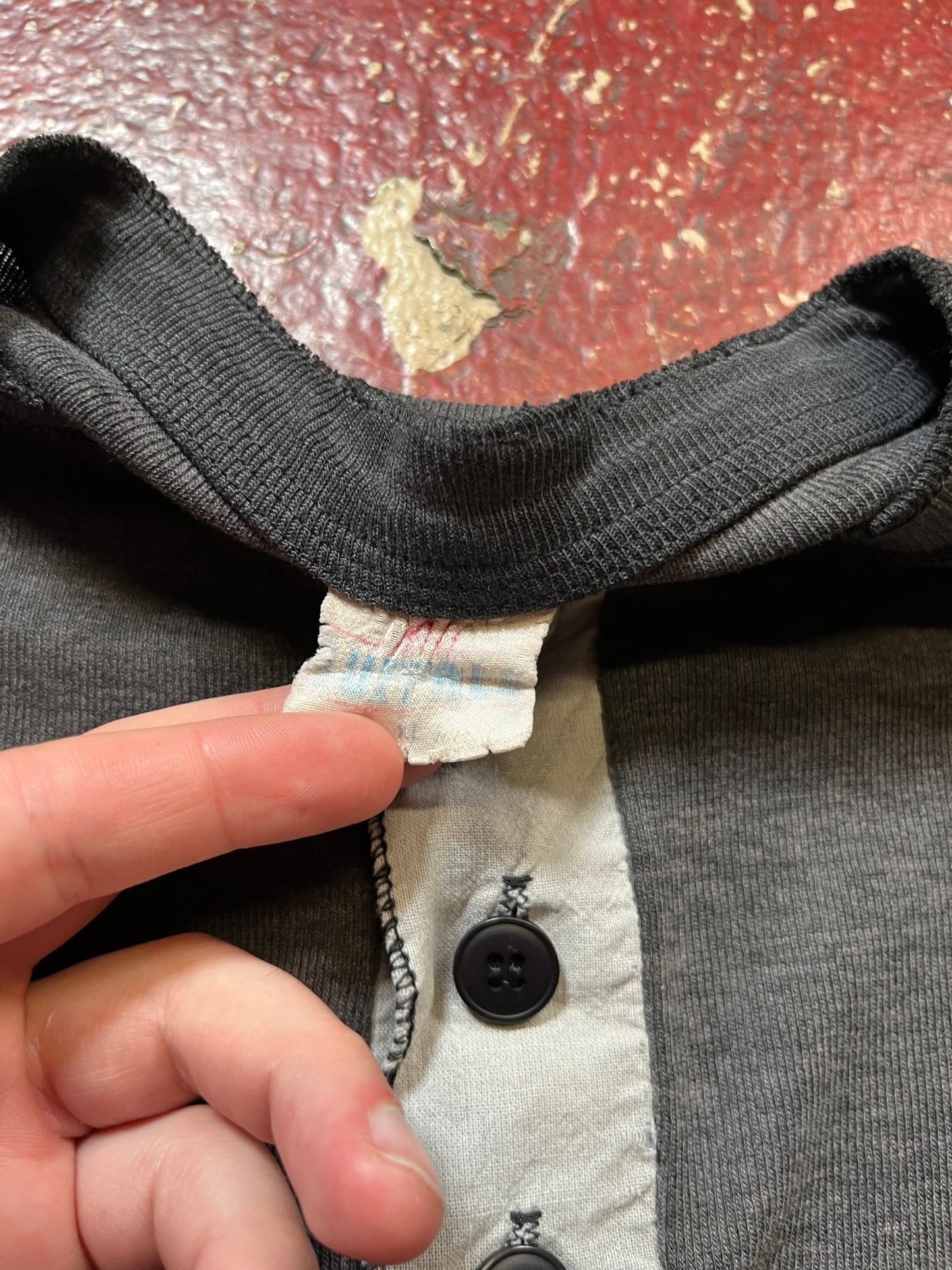 80s American Cowboy Henley Shirt