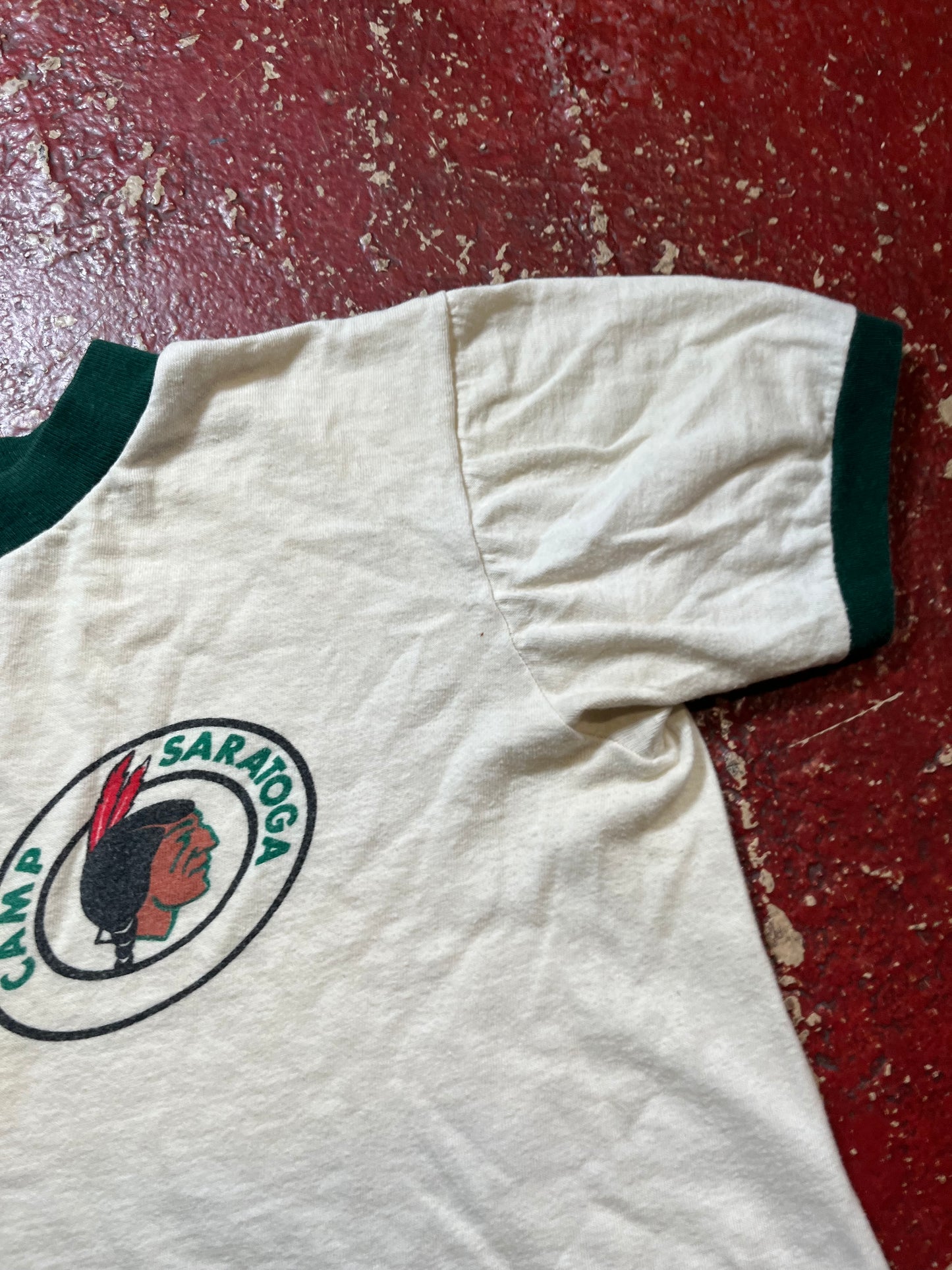 60s Camp Saratoga Ringer Tee