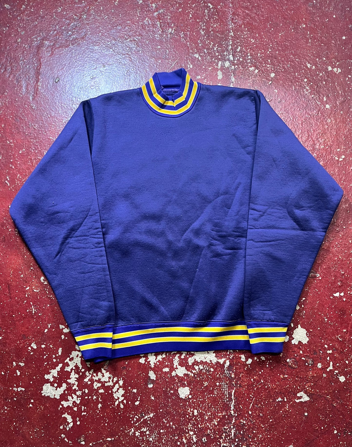 60s/70s Purple & Yellow Crewneck
