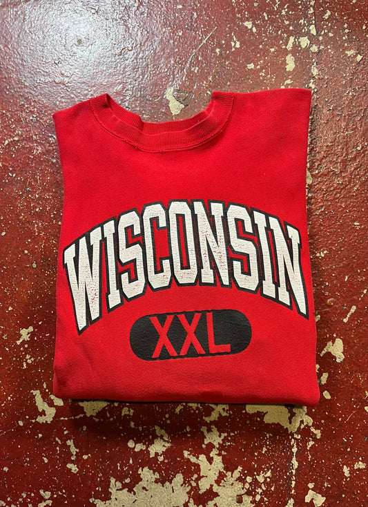 90s Champion Reverse Weave Wisconsin Crewneck