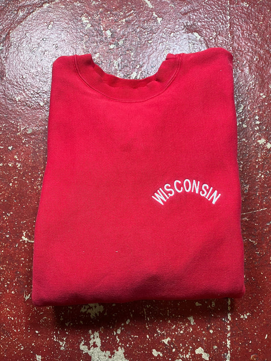 80s Champion Reverse Weave Wisconsin Crewneck