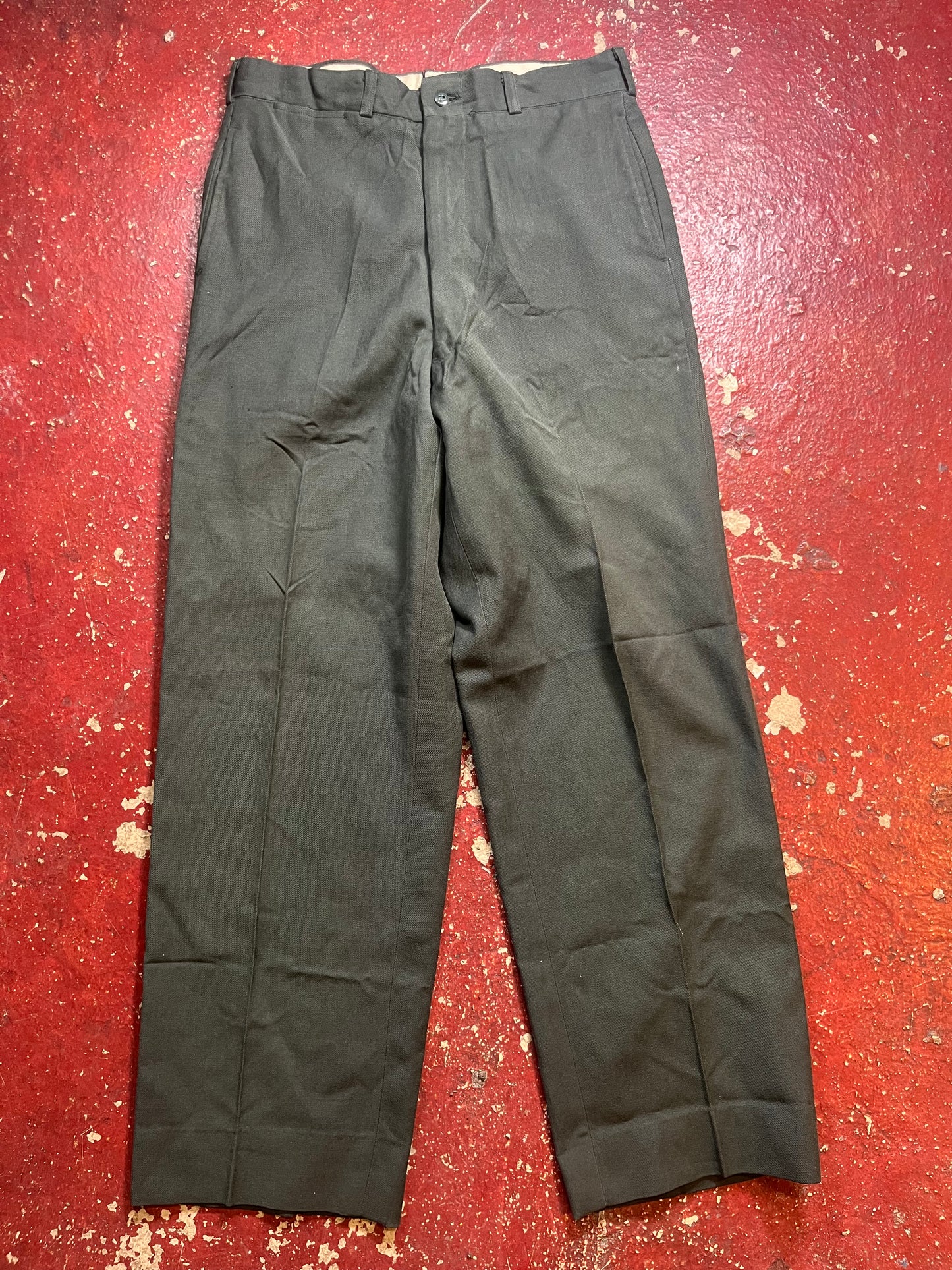 50s Green Whipcord Pants