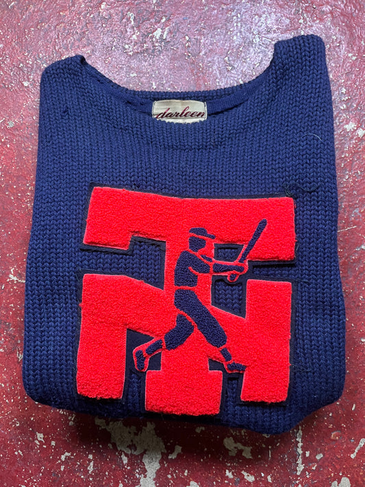 60s Darleen Letterman Wool Sweater