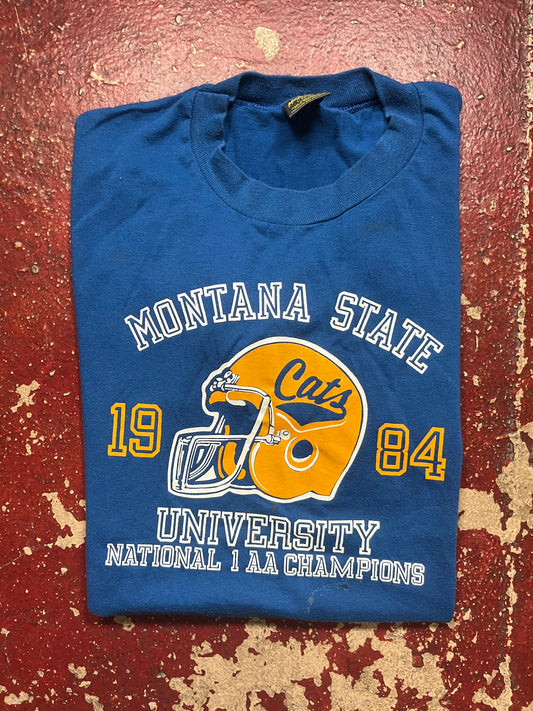 1984 Montana State 1 AA Champions Tee