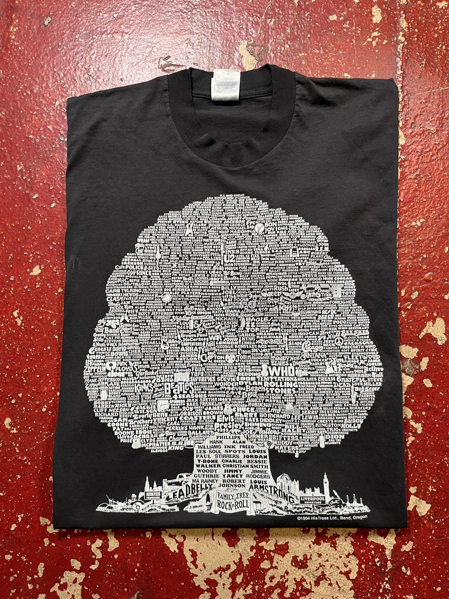 1994 Family Tree Of Rock & Roll Tee