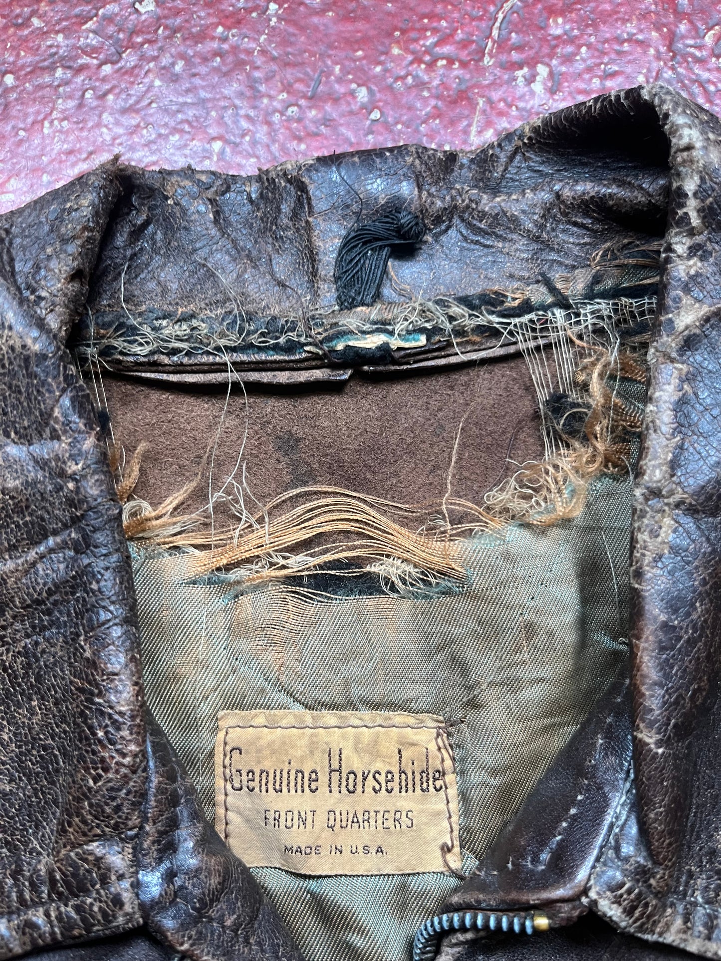 40s Horsehide Leather Jacket