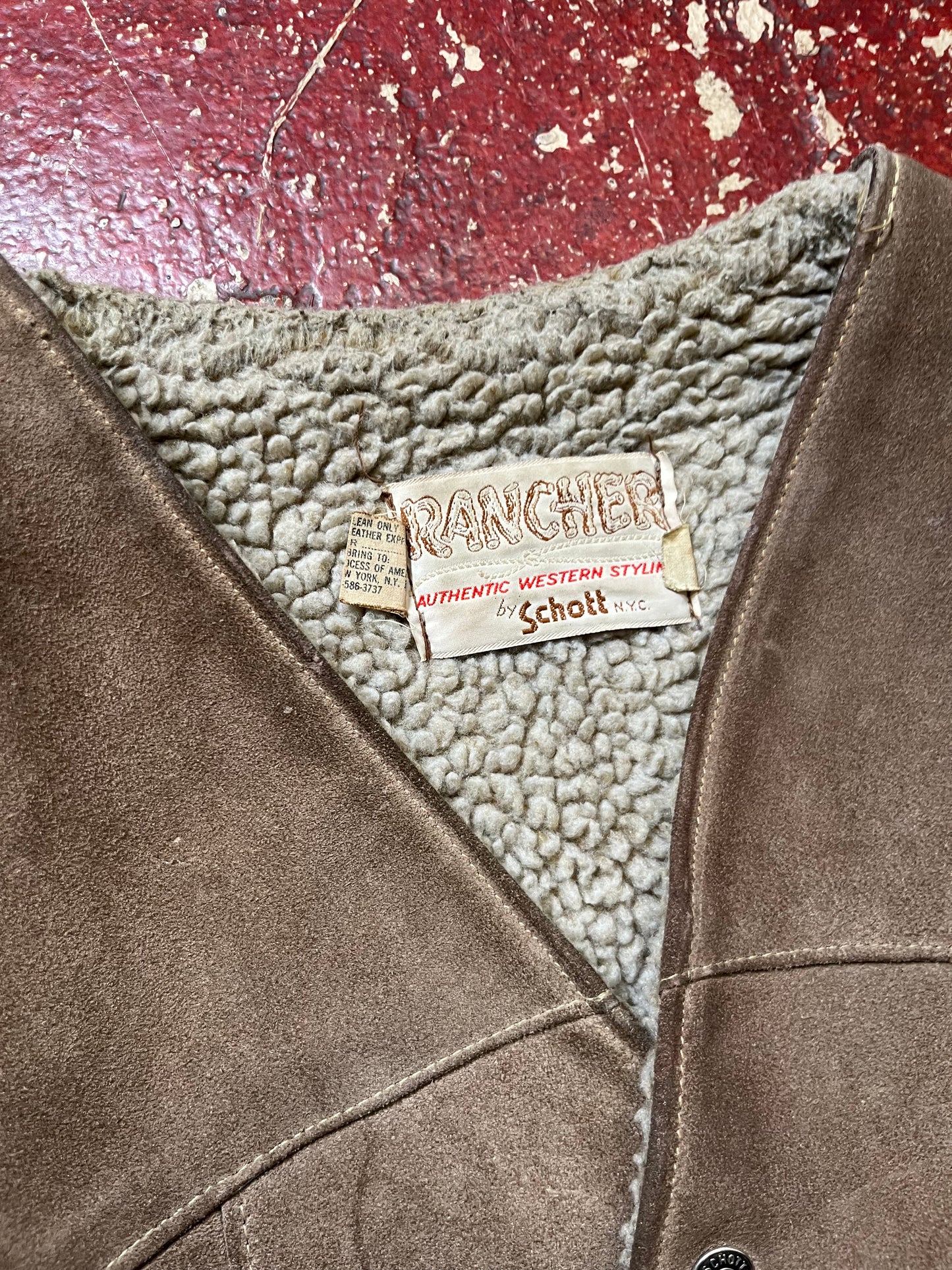 60s Schott Rancher Suede Vest