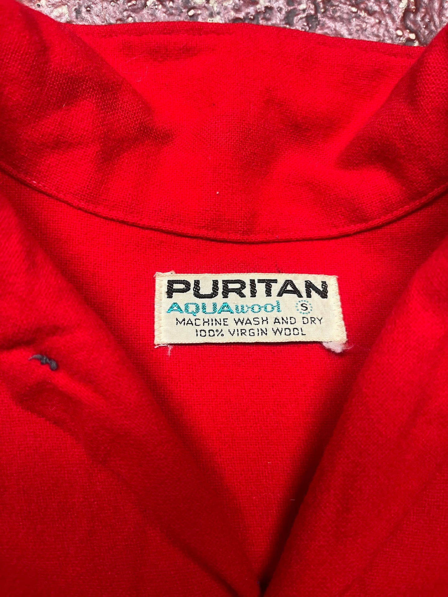 60s Puritan Wool Long Sleeve Button Up Shirt