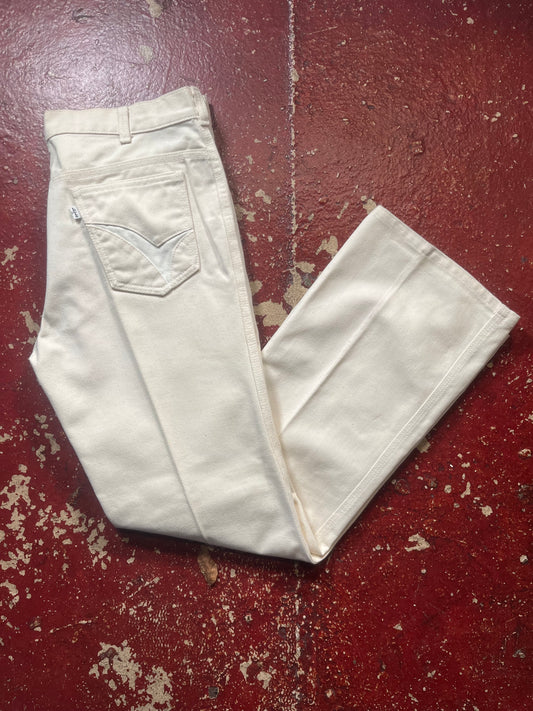 70s Levi’s White Jeans