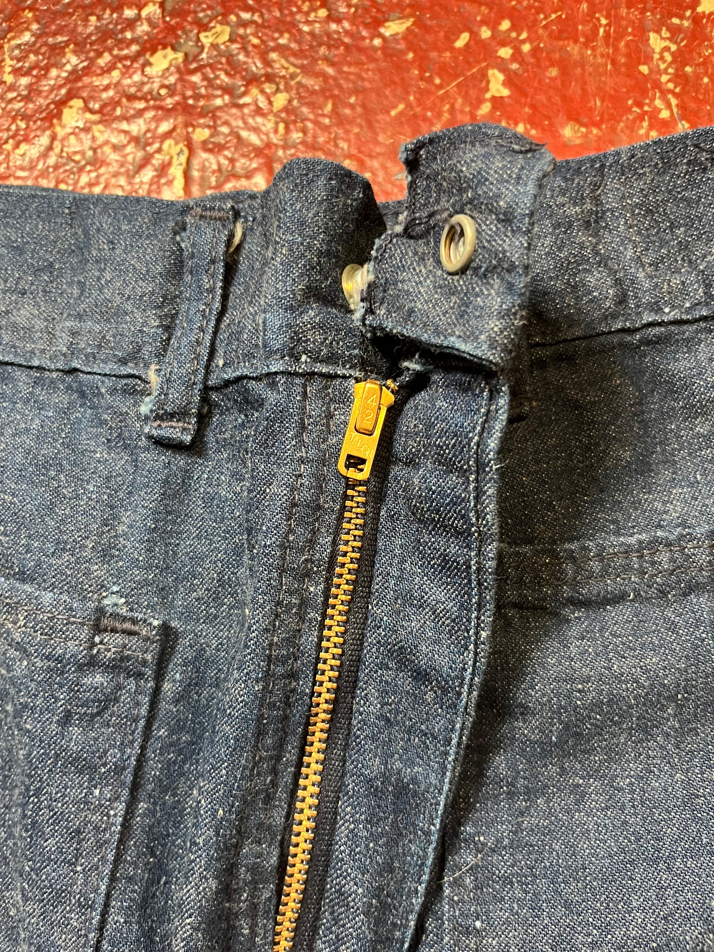 70s Nav Dungaree Pants