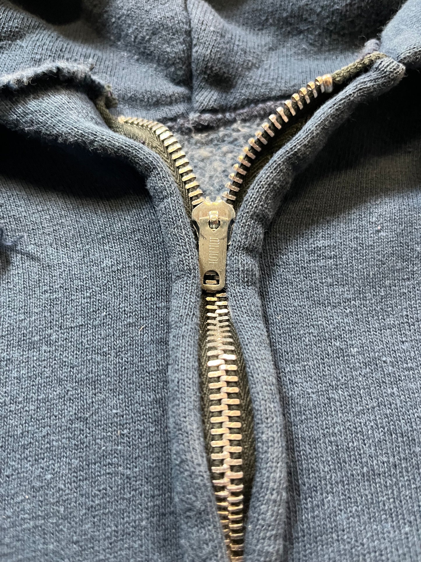 70s Blue Zip Up Hoodie