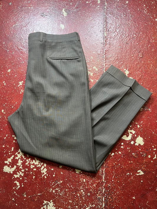 50s Split Back Brown Pants