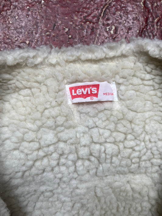 70s Levis Brown Corduroy Sherpa Vest
