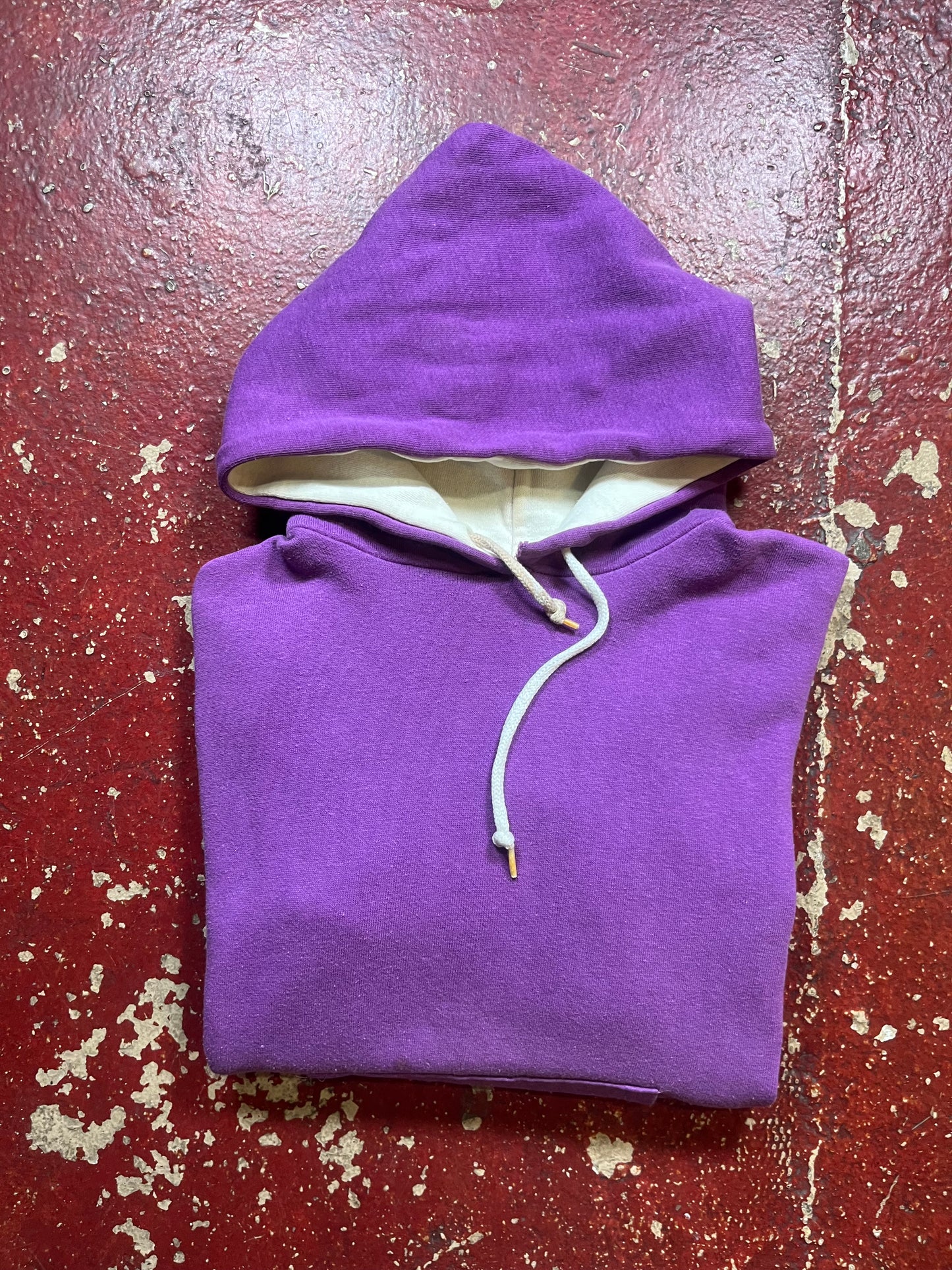 70s Purple & White Hoodie