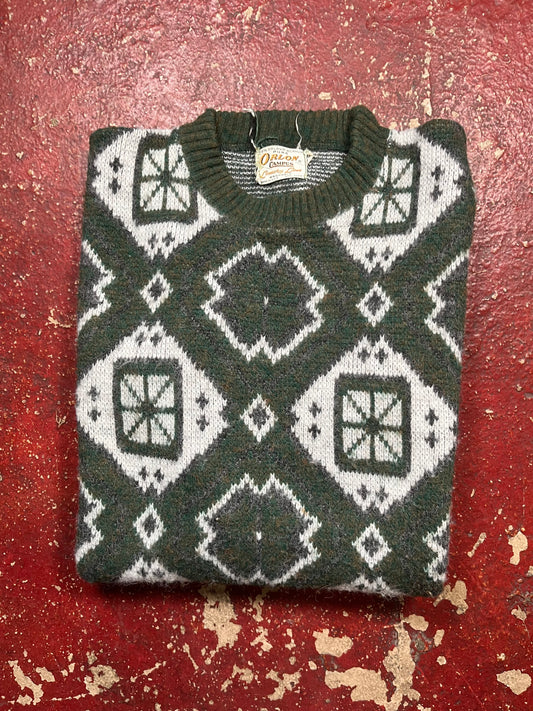 60s Campus Orlon Acrylic Sweater