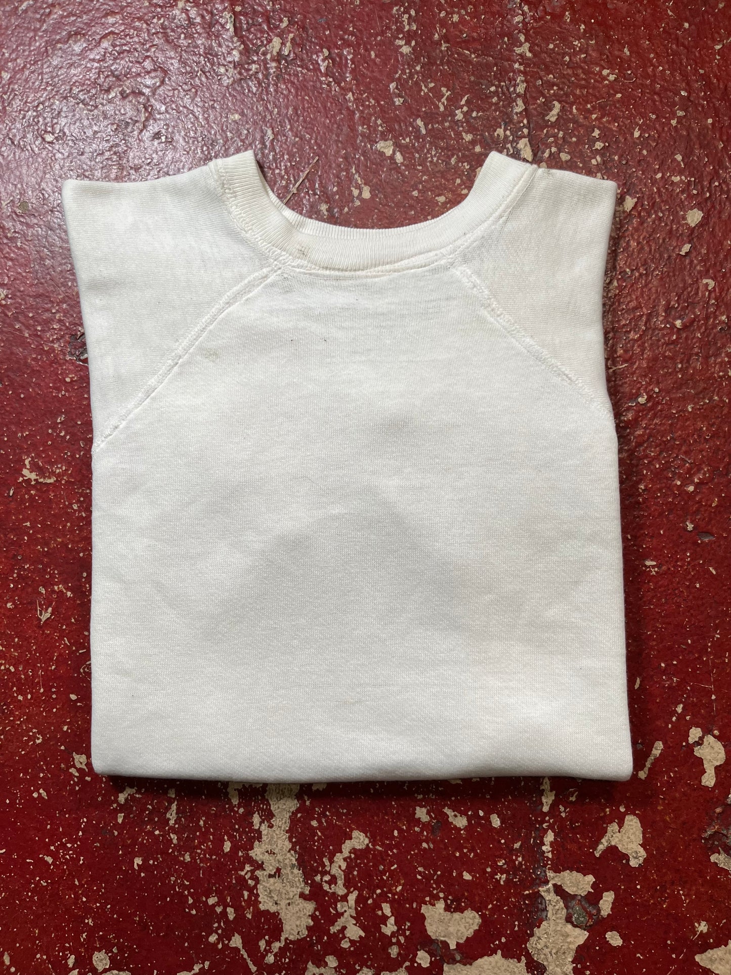 60s White Short Sleeve Crewneck