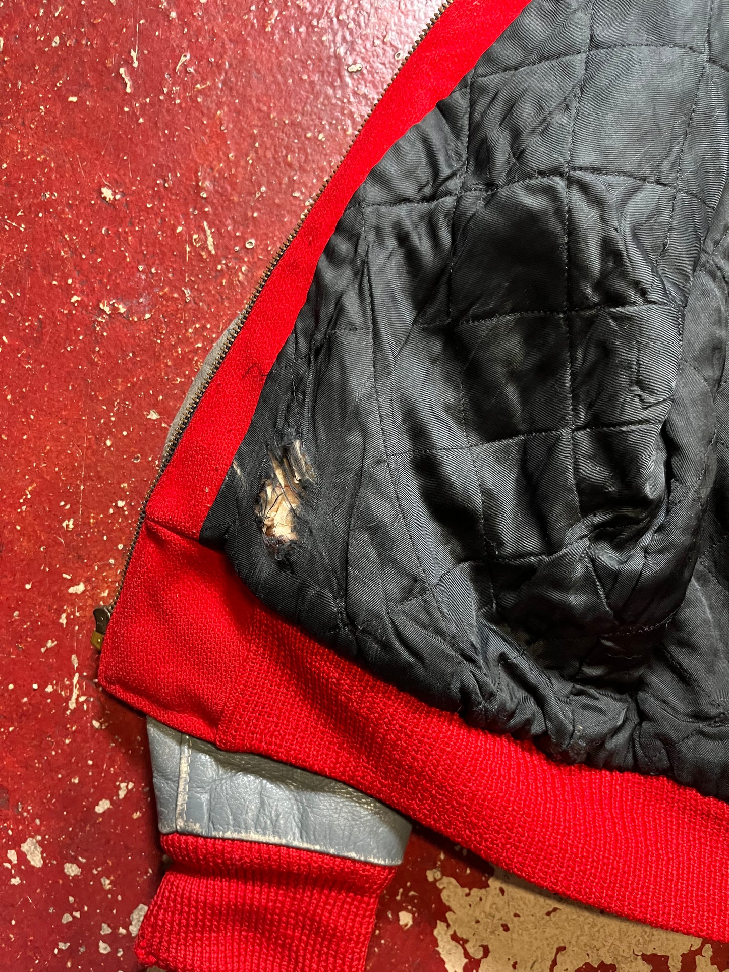 1984 Deerfield Zip Up Letterman Jacket