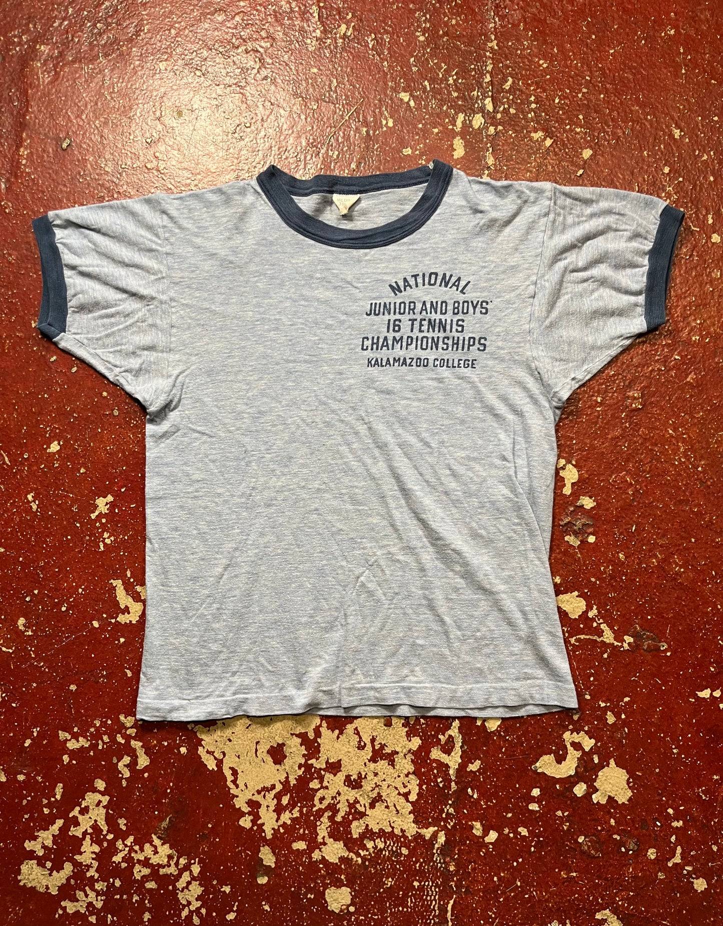 60s Champion National Junior Tennis Ringer Tee
