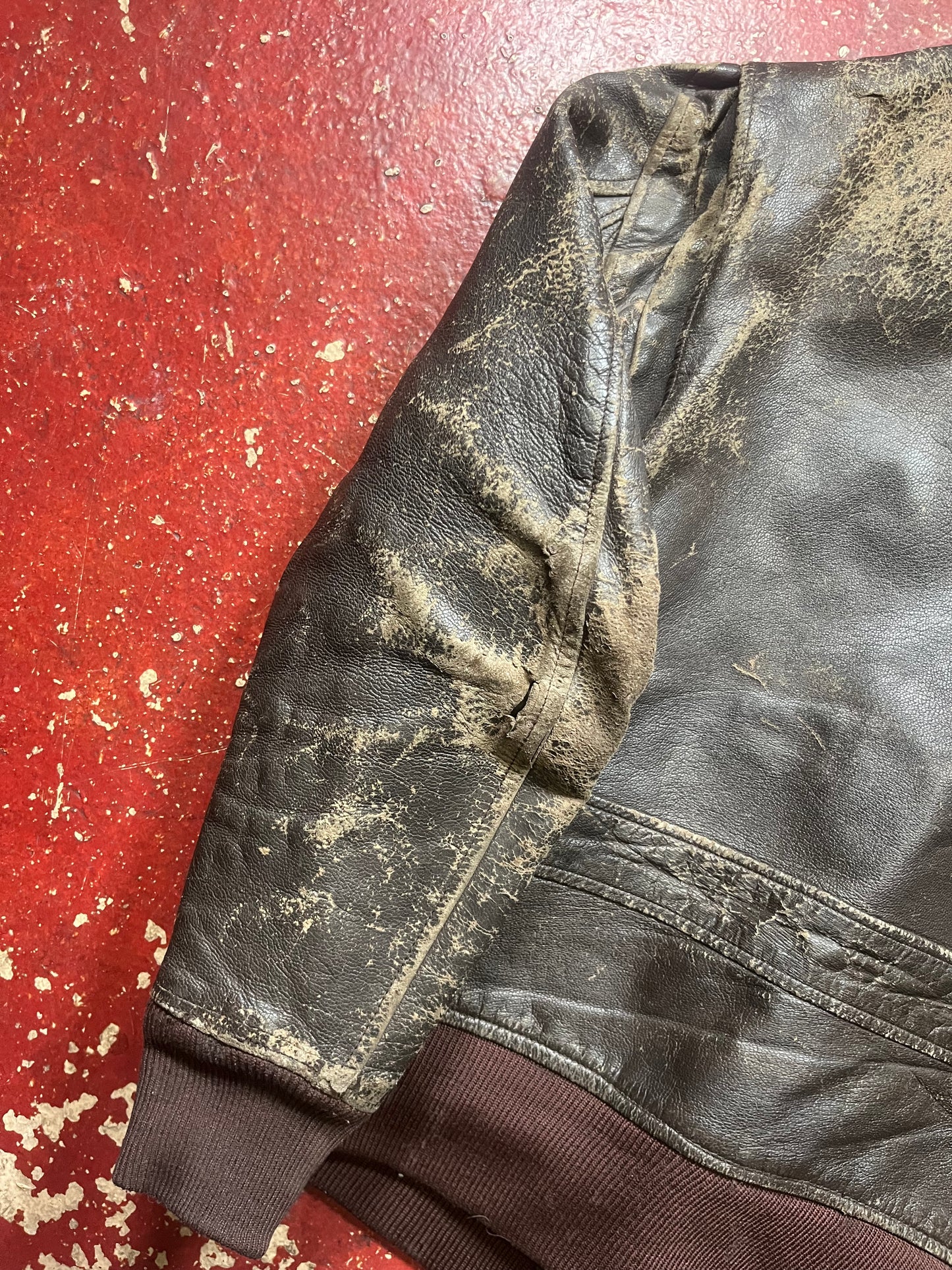 50s/60s G1 Leather Bomber Jacket